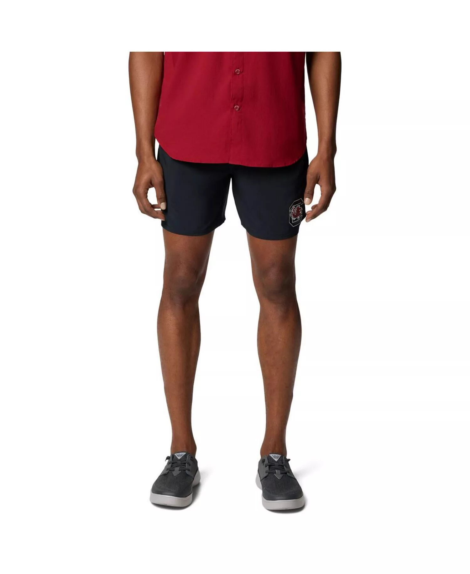 Men's Black South Carolina Gamecocks PFG Terminal Roamer Omni-Shade Stretch Shorts - Black - L