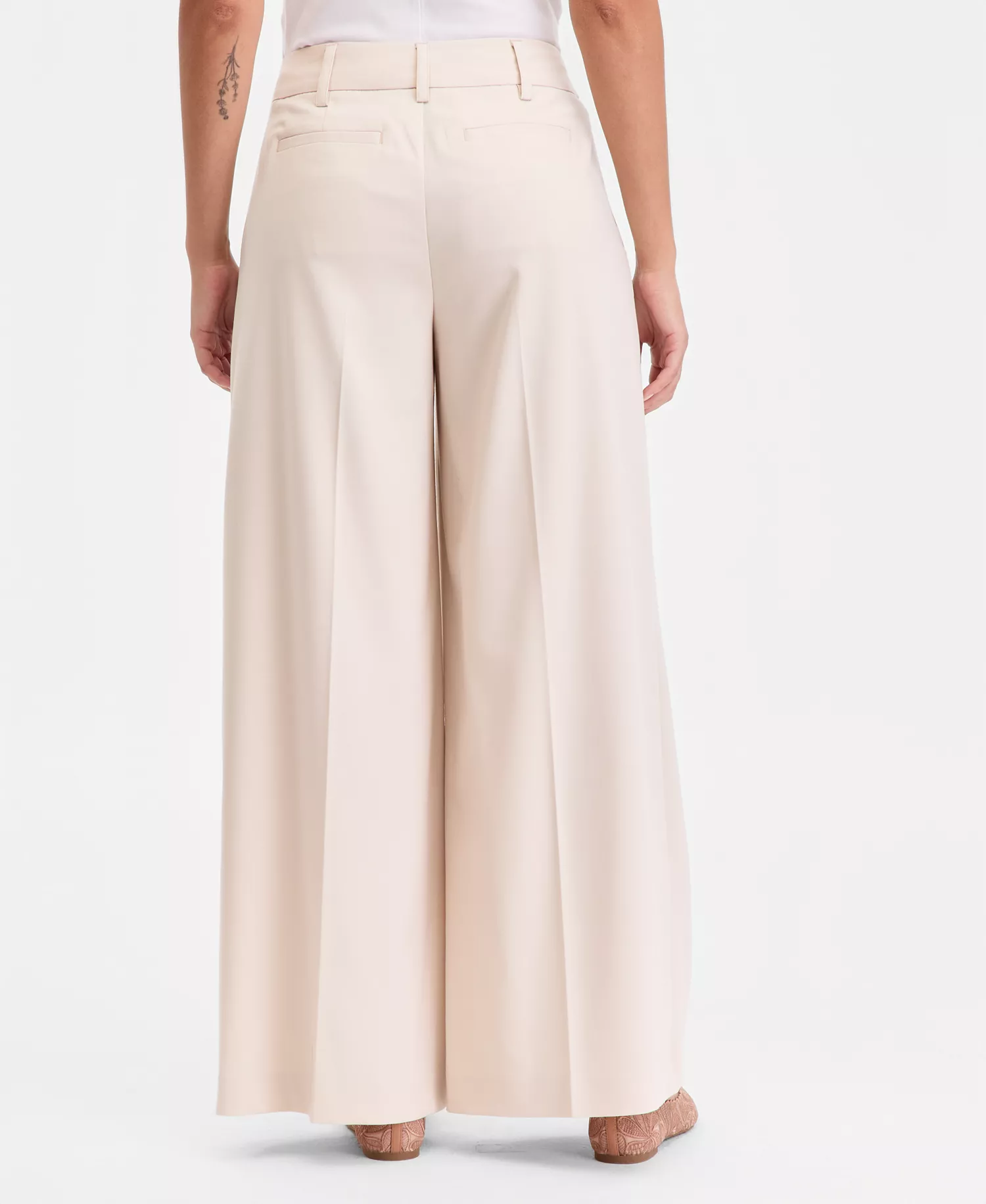 Women's Wide-Leg Pants, Created for Macy's - Soft Cream - 0