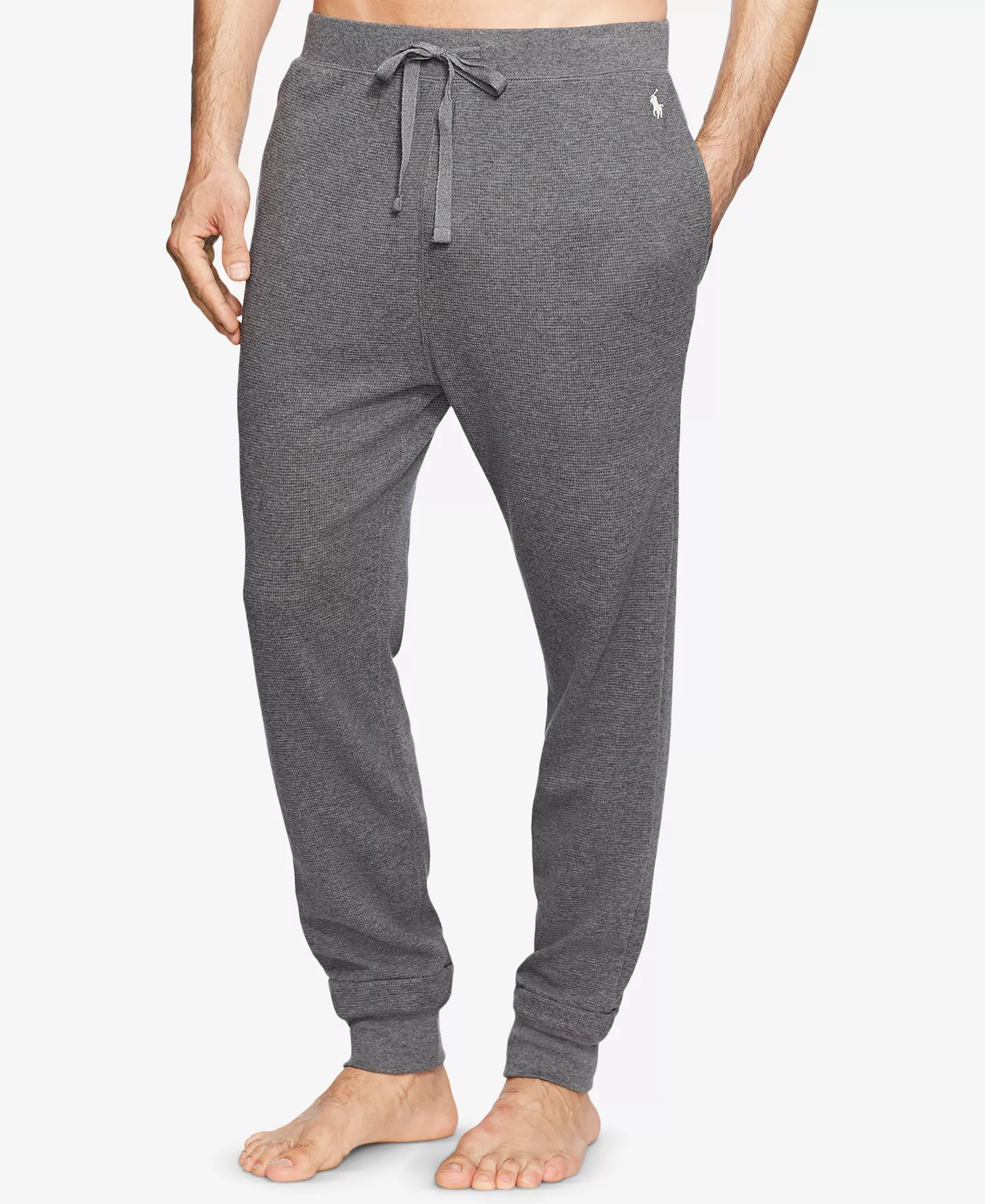 Men's Waffle-Knit Sleep Jogger Pants - Charcoal Heather - XL