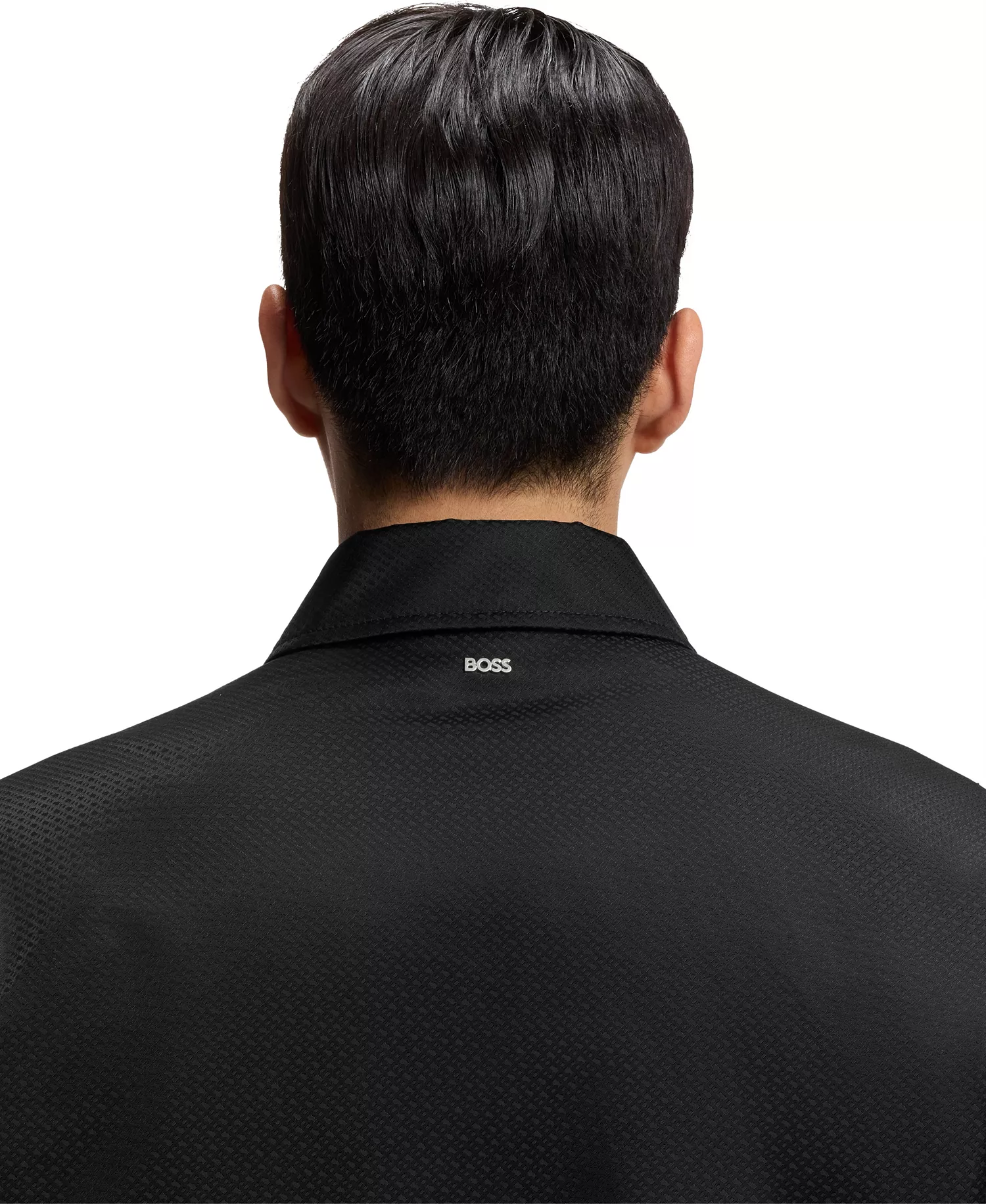 Men's Water-Repellent Monogram Jacket - Black - 36R