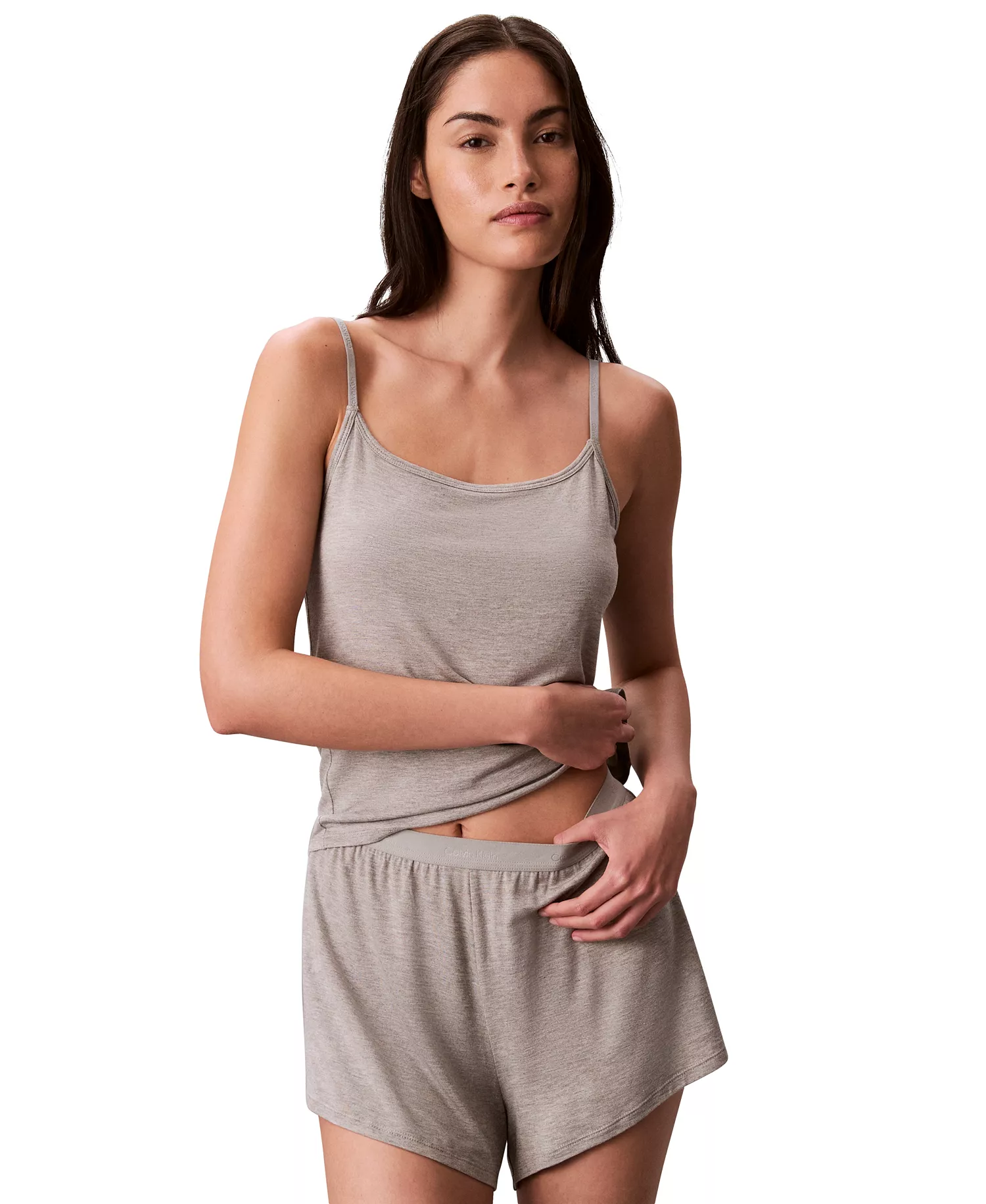 Women's Square Neck Camisole - Gray Heather - L