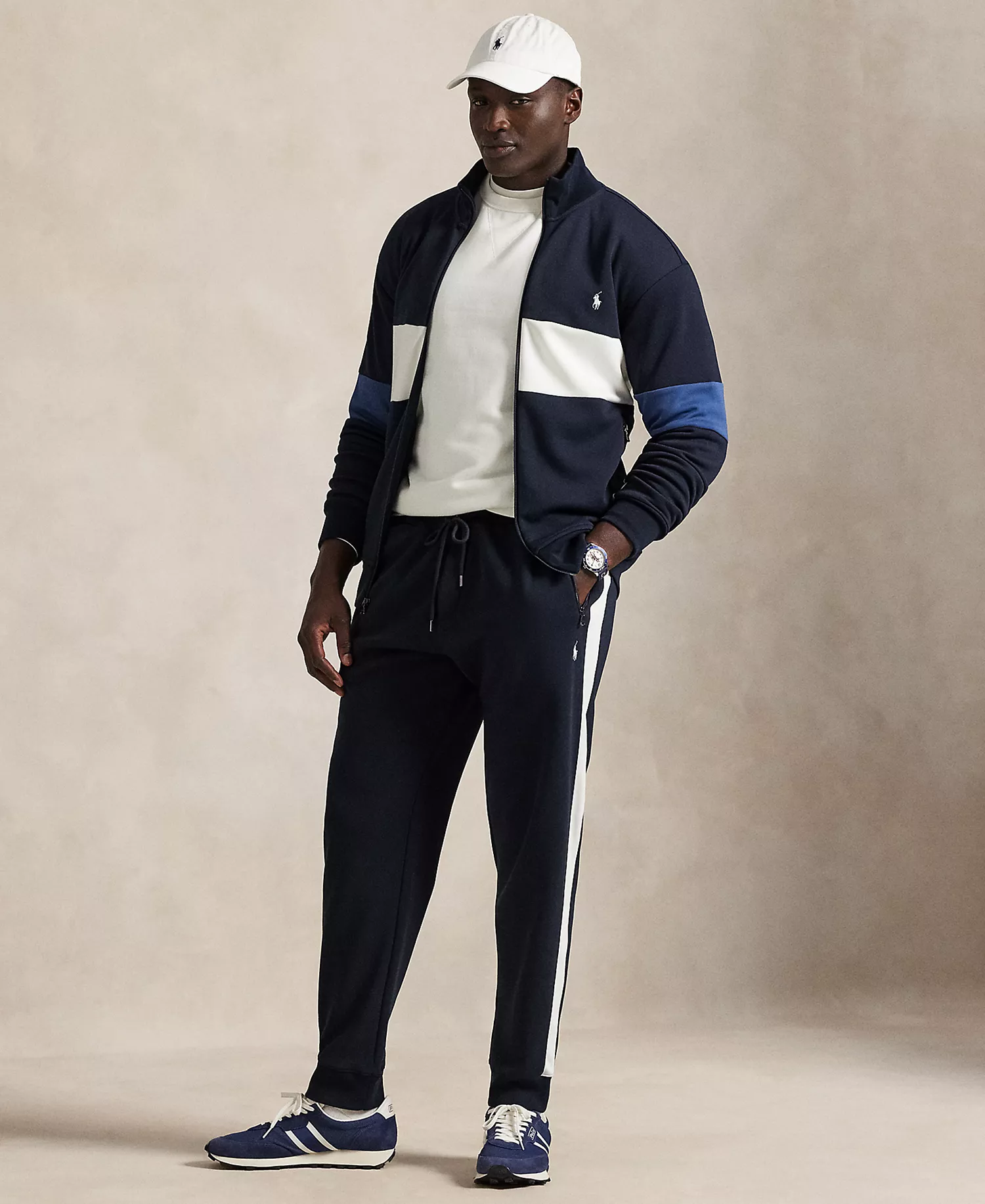 Men's Big & Tall Double-Knit Jogger Pants - Aviator Navy - 2LT