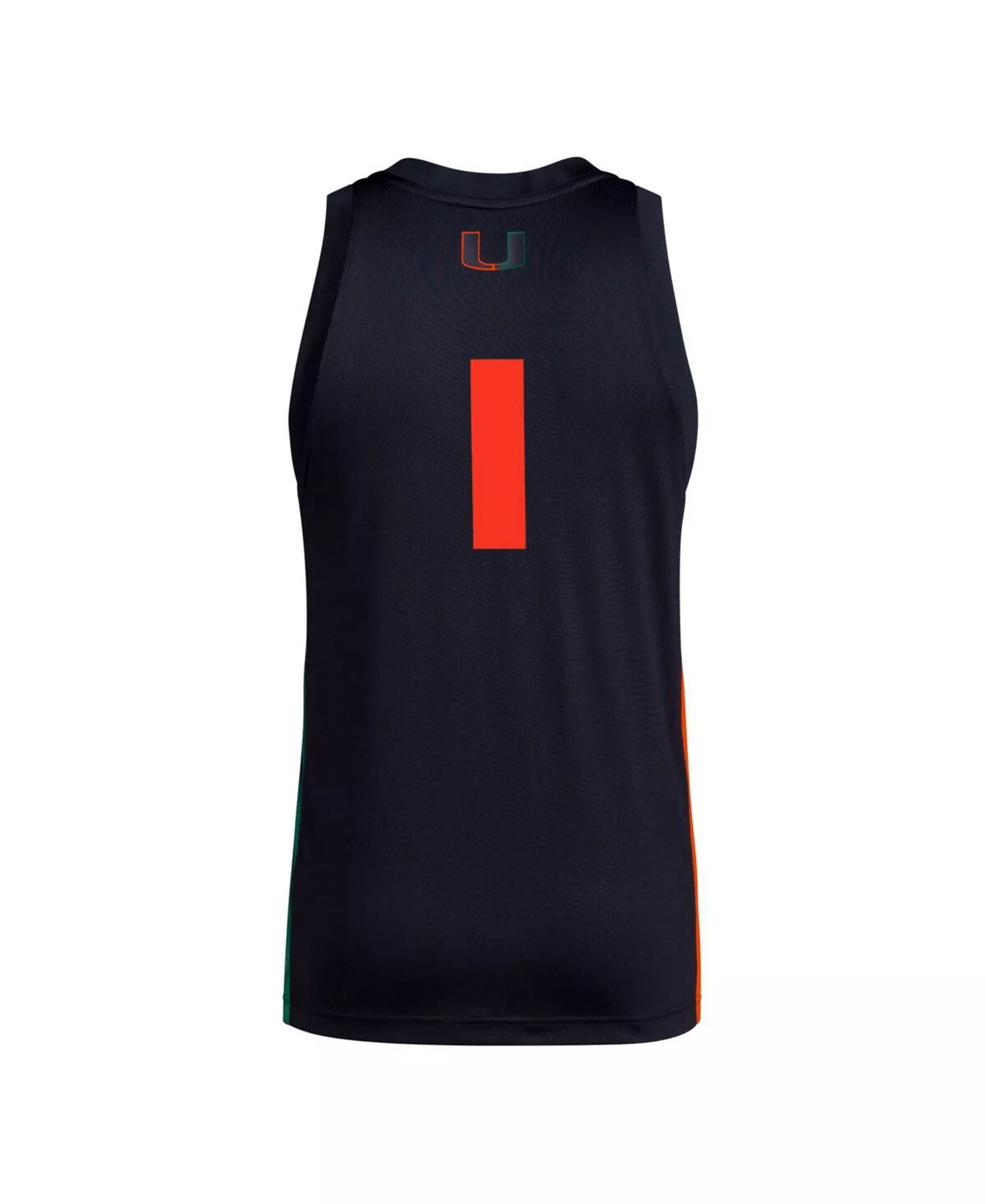 Men's #1  Miami Hurricanes Swingman Jersey - Black - L