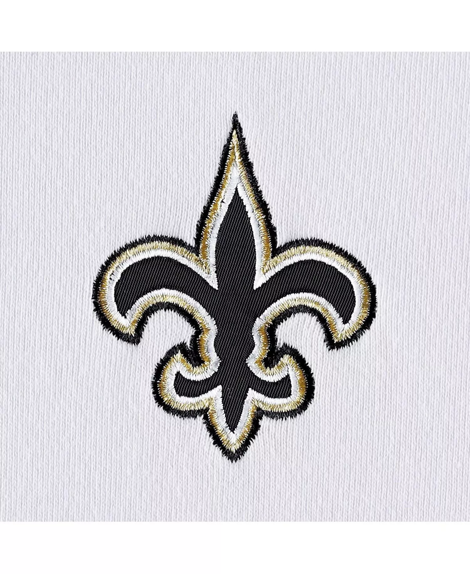 Women's White and Black New Orleans Saints Bobbi Color Blocked Pullover Hoodie - White, Black - 2XL