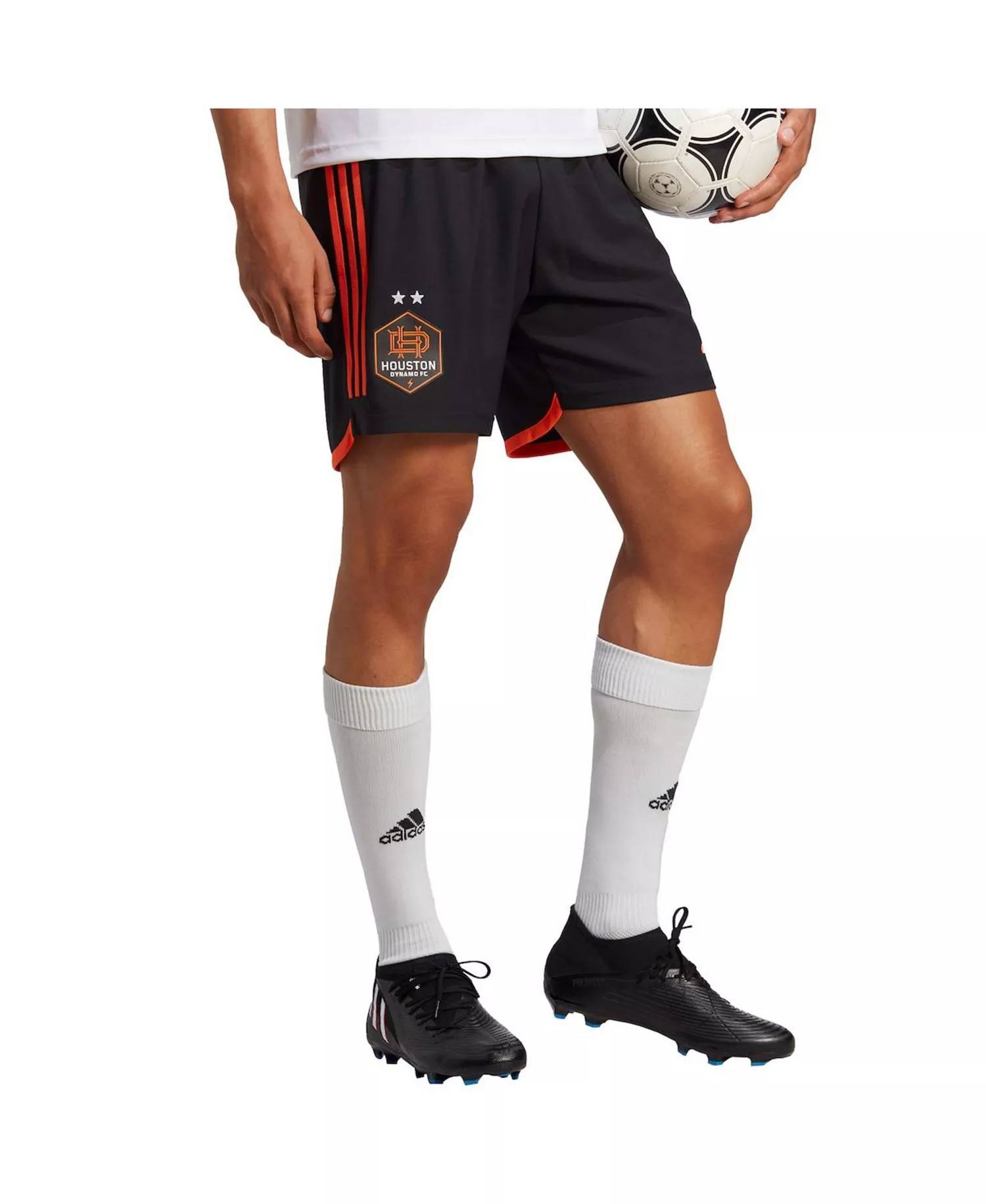 Men's Black Houston Dynamo FC AEROREADY Authentic Shorts - Black - 2XL