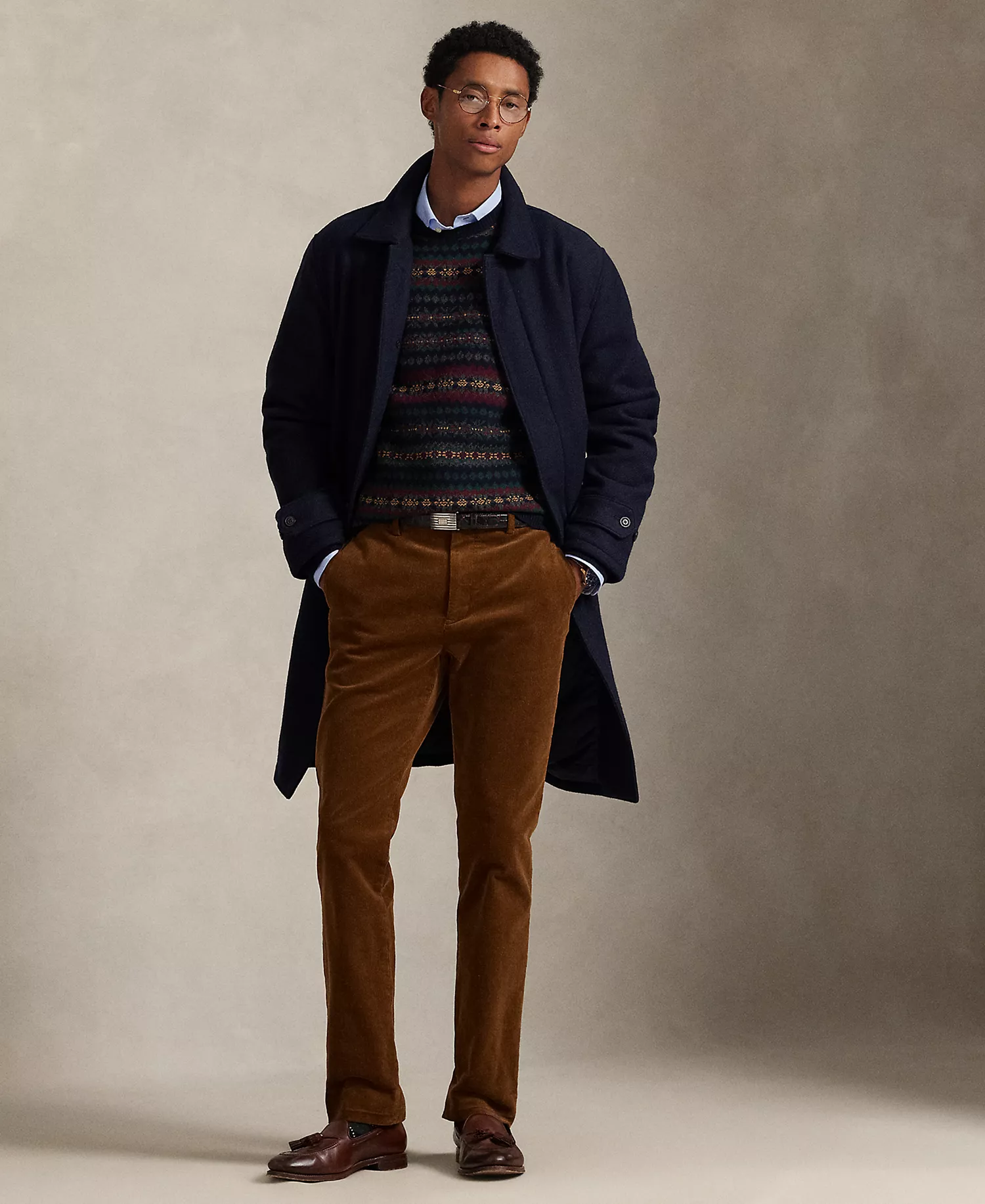 The Langdon Walking Coat - Collection Navy - L