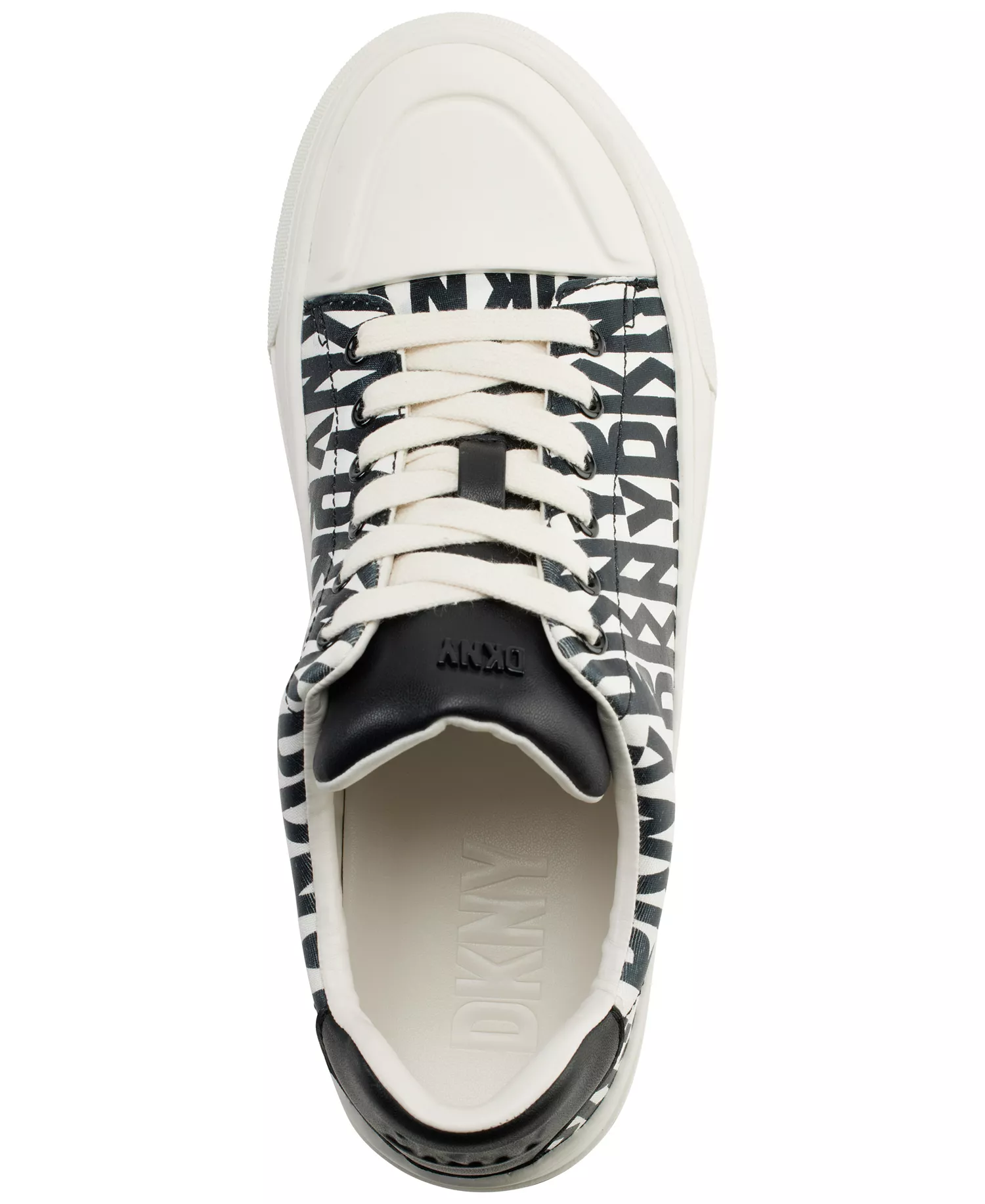 Women's York Lace-Up Low-Top Sneakers - Black/ Eggnog - 5M