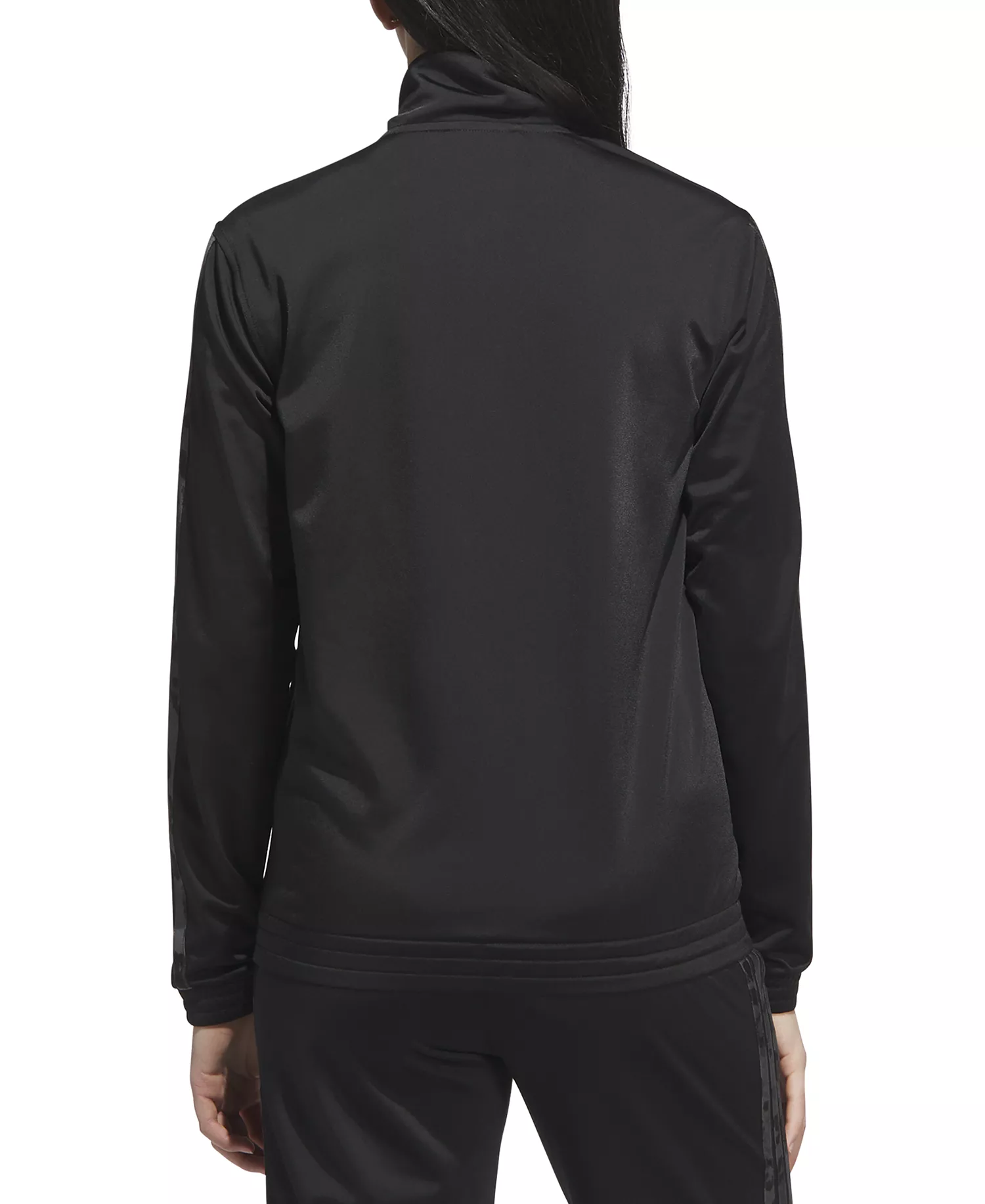 Women's Animal-Print Stripe Tricot Track Jacket - Black/multicolor - L