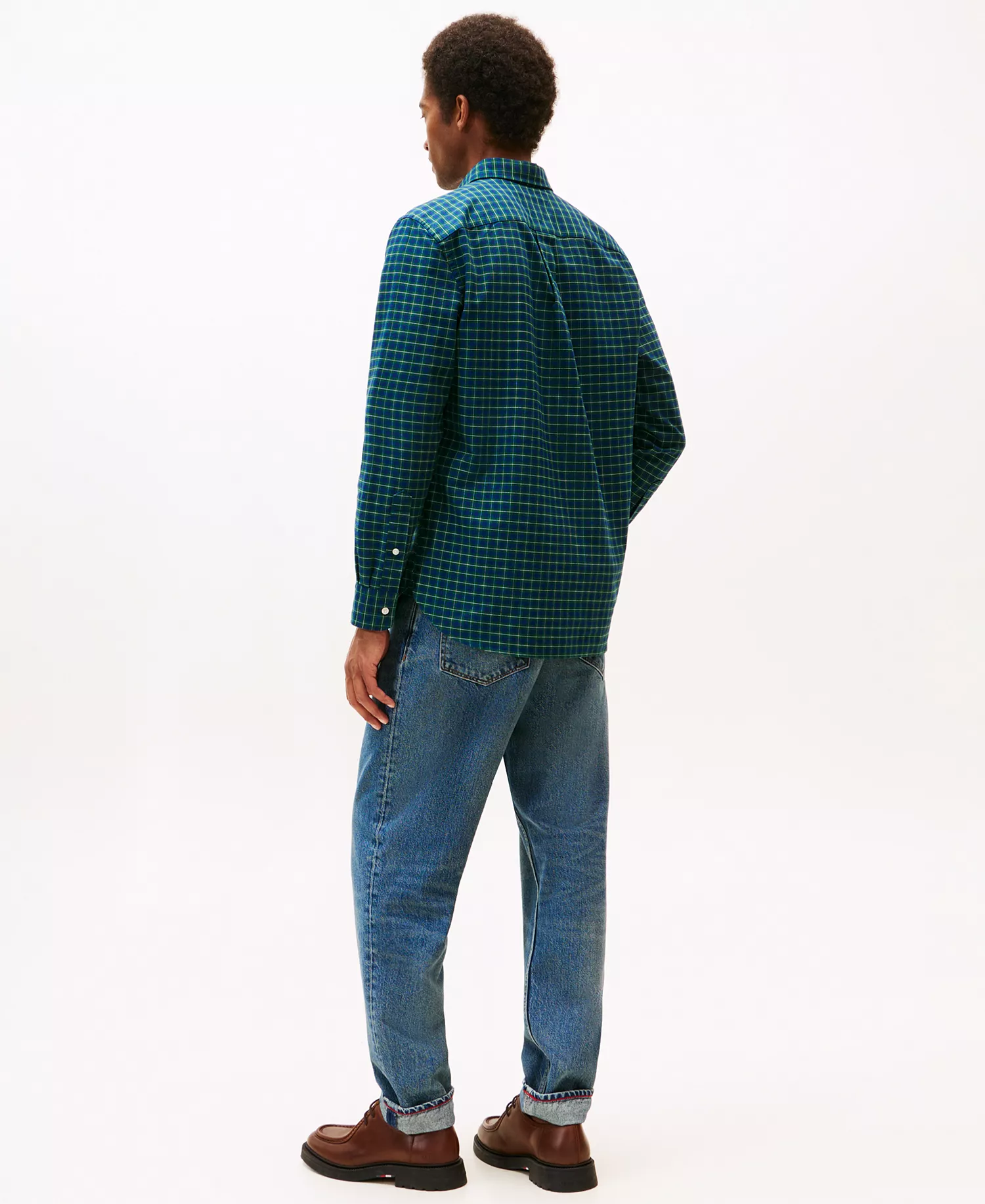 Men's Heritage Oxford Seasonal Check Long Sleeve Shirt - Preppy Navy / Check - S