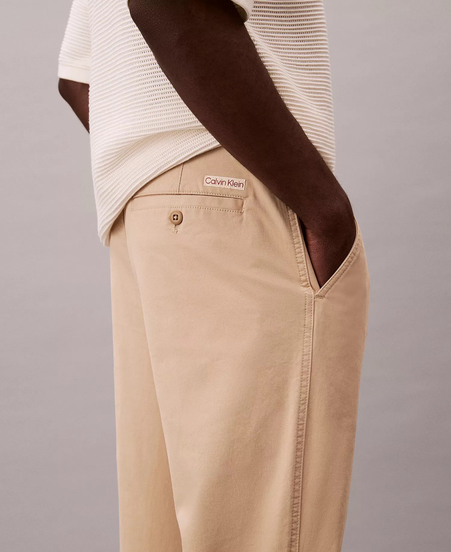 Men's Straight-Fit Chino Pants - Beige - 29x30