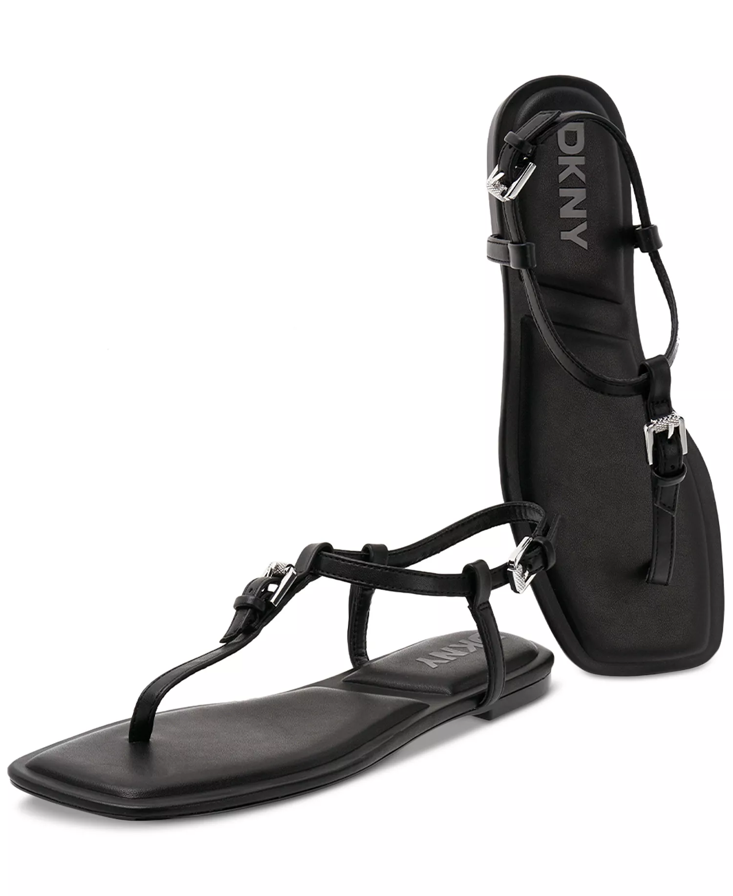 Women's Datto T-Strap Sandals - Black - 10M