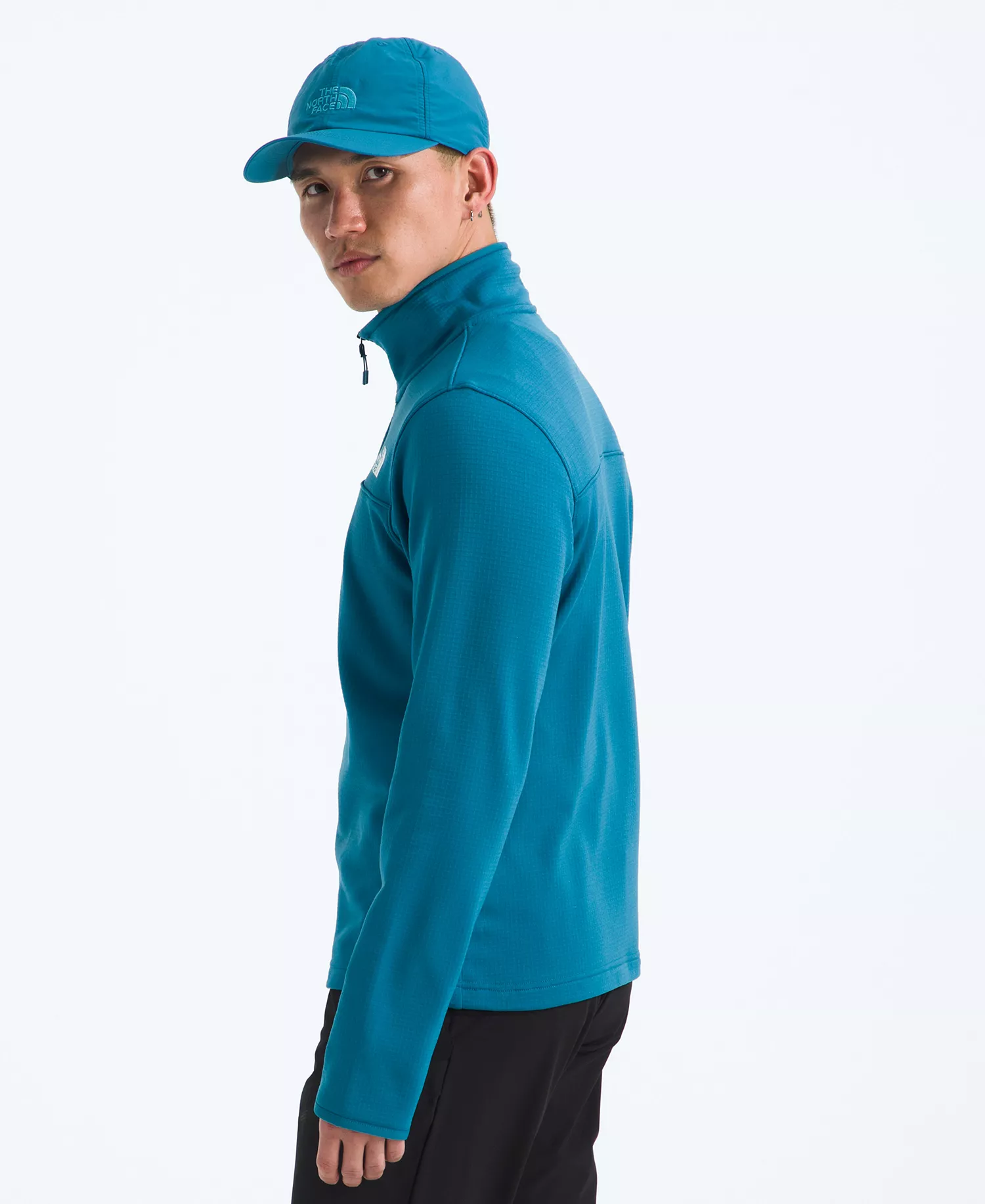 Men's Cedar Trail Grid Quarter-Zip Jacket - Dusk Blue - 2XL