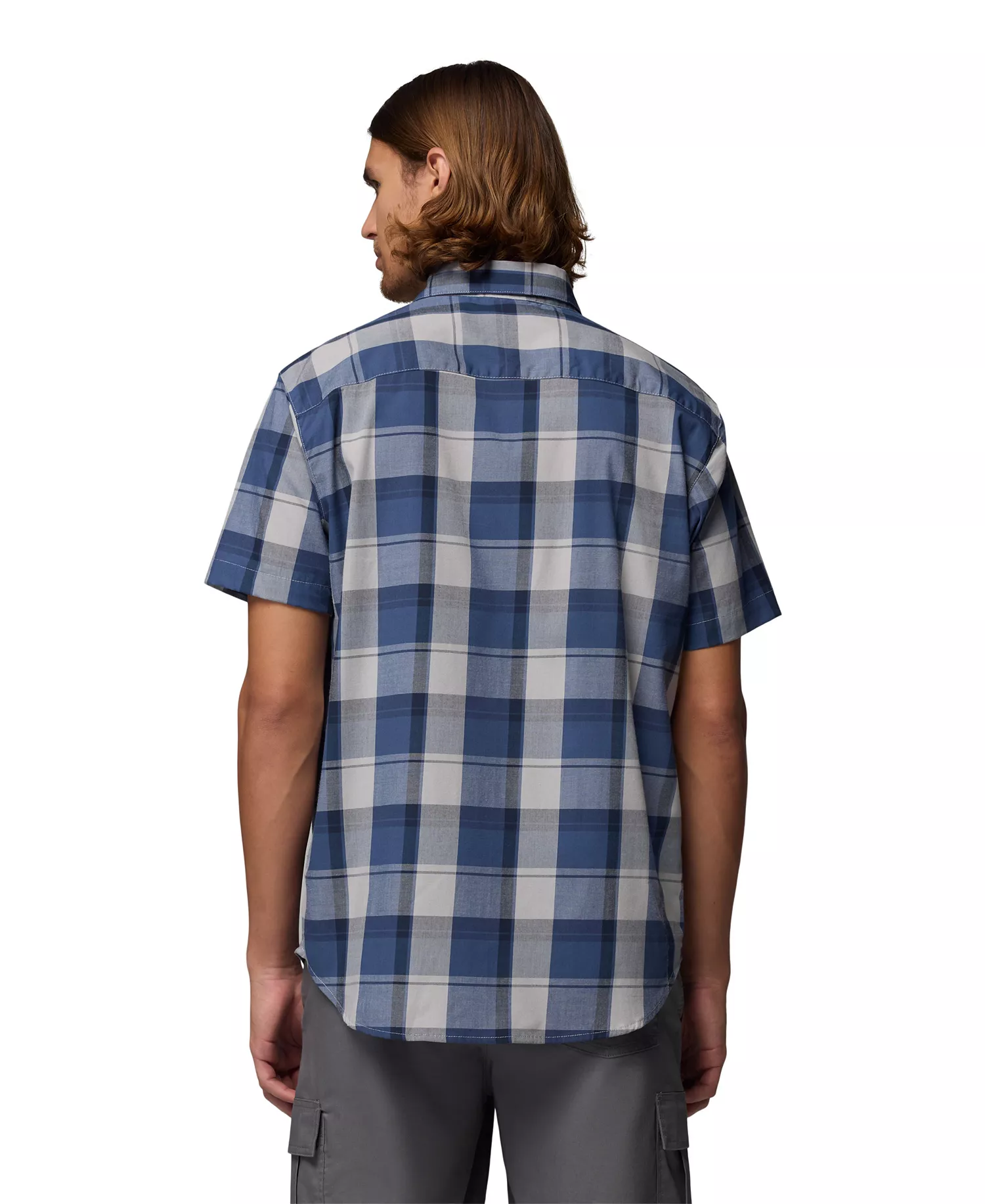 Men's Rapid Rivers Short-Sleeve Plaid Shirt - Dark Mountain, Base Plaid - L