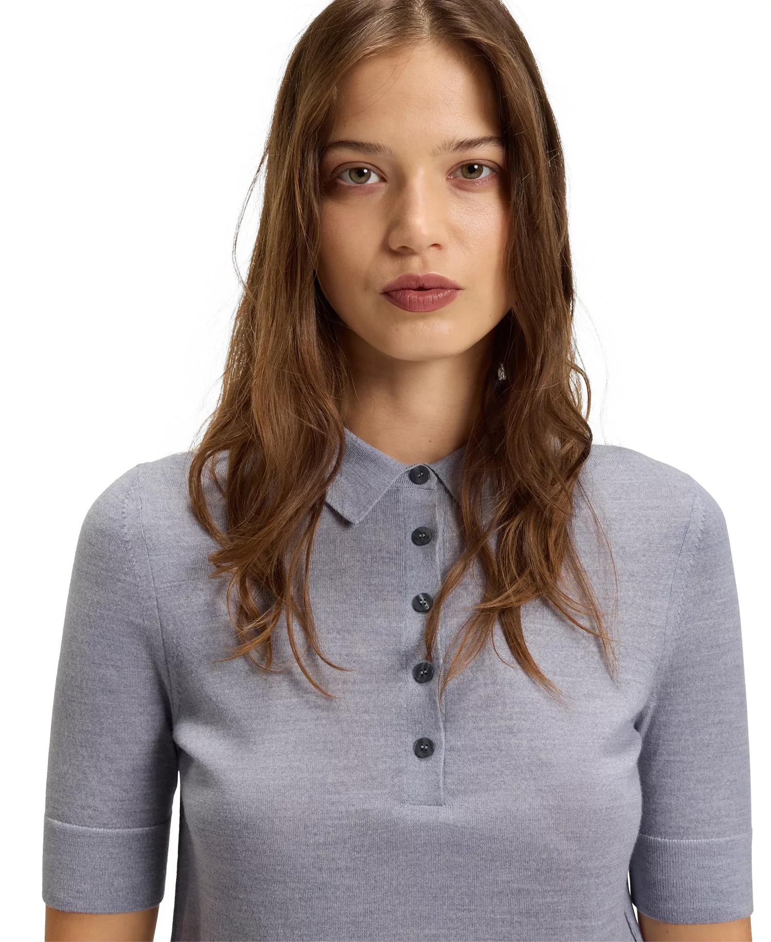 BOSS by Women's Merino Wool Short-Sleeved Sweater - Open - L