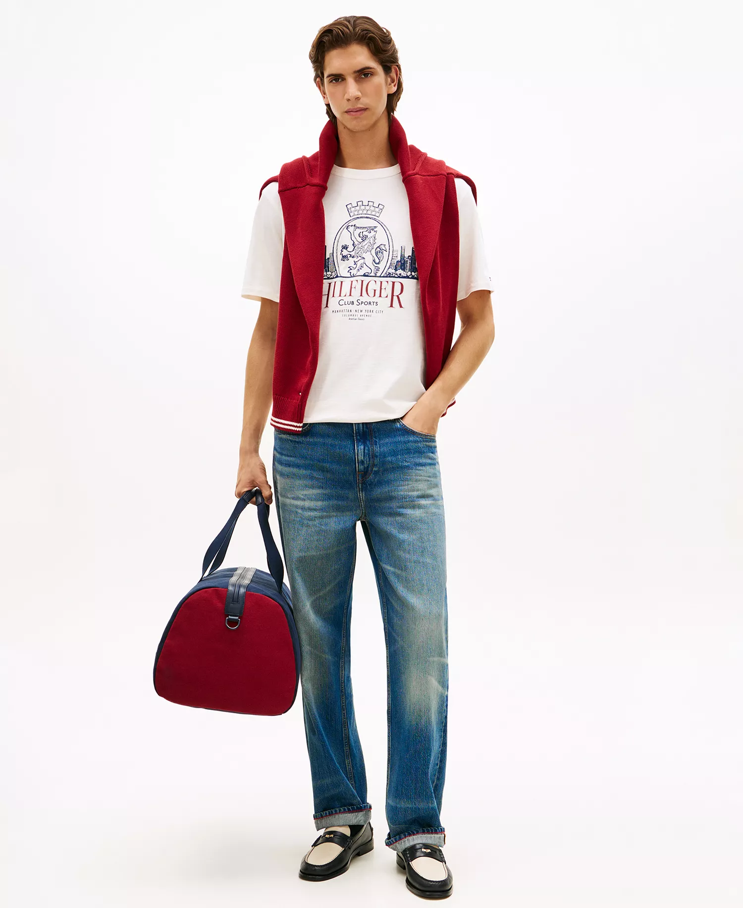 Men's Crewneck Heritage Series Crest T-Shirt - Ivory Petal - L