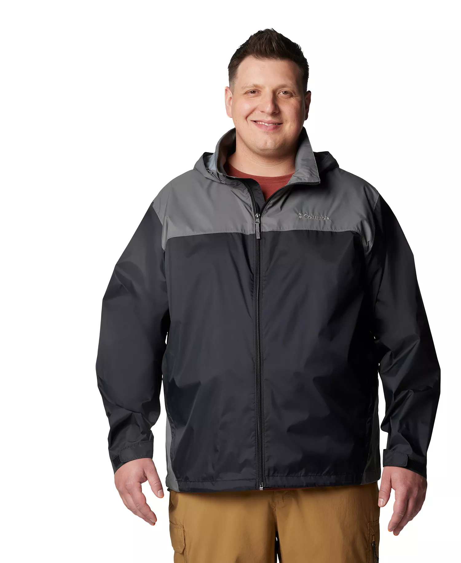 Men's Big & Tall Glennaker Lake II Rain Jacket - Black - 2X