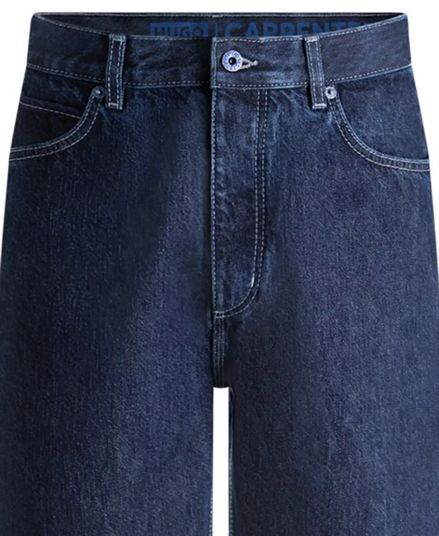 Men's Straight-Fit Carpenter Jeans - Dark Blue Wash - 30x32