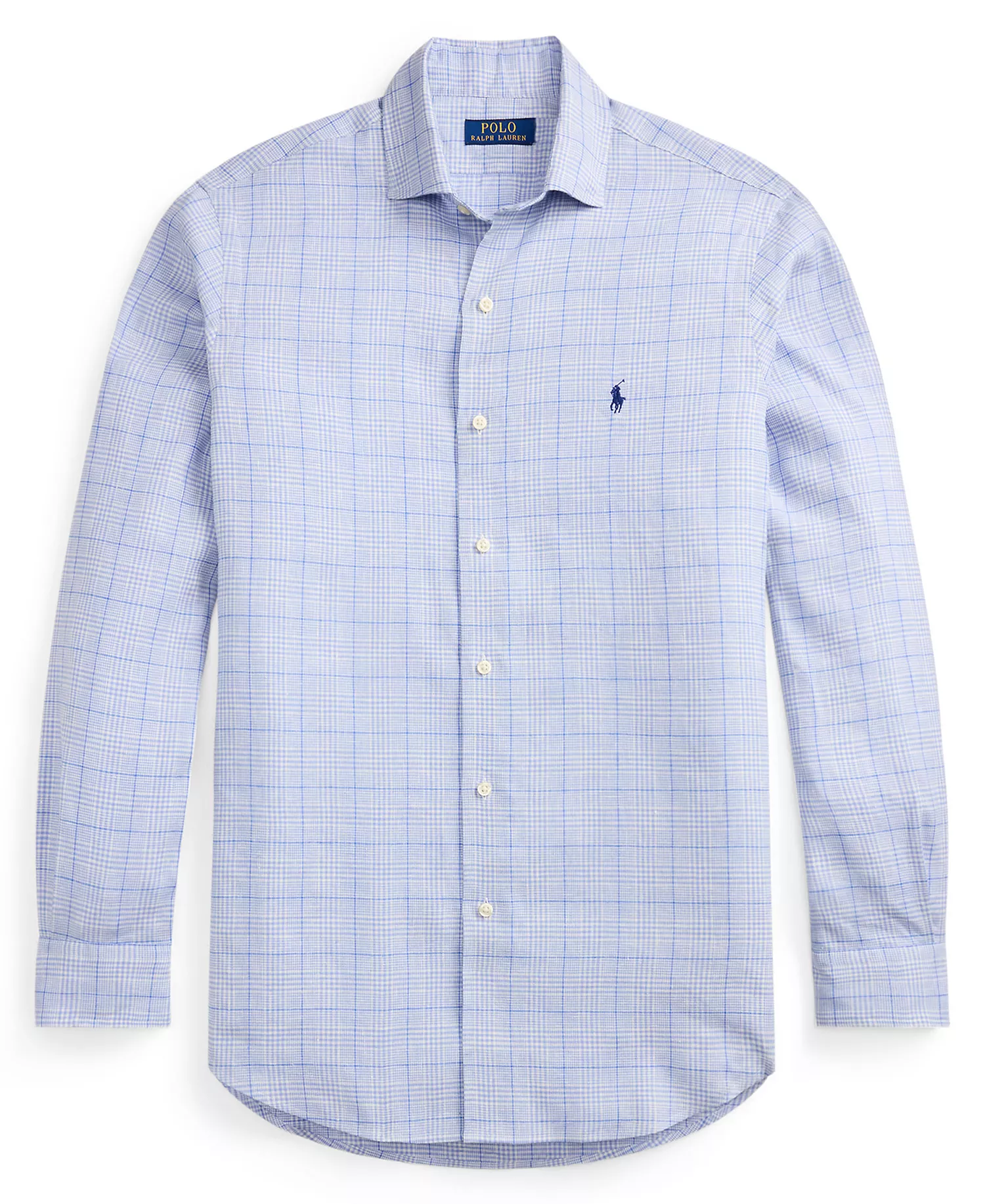 Men's Classic-Fit Checkered Shirt - Blue - 2XL