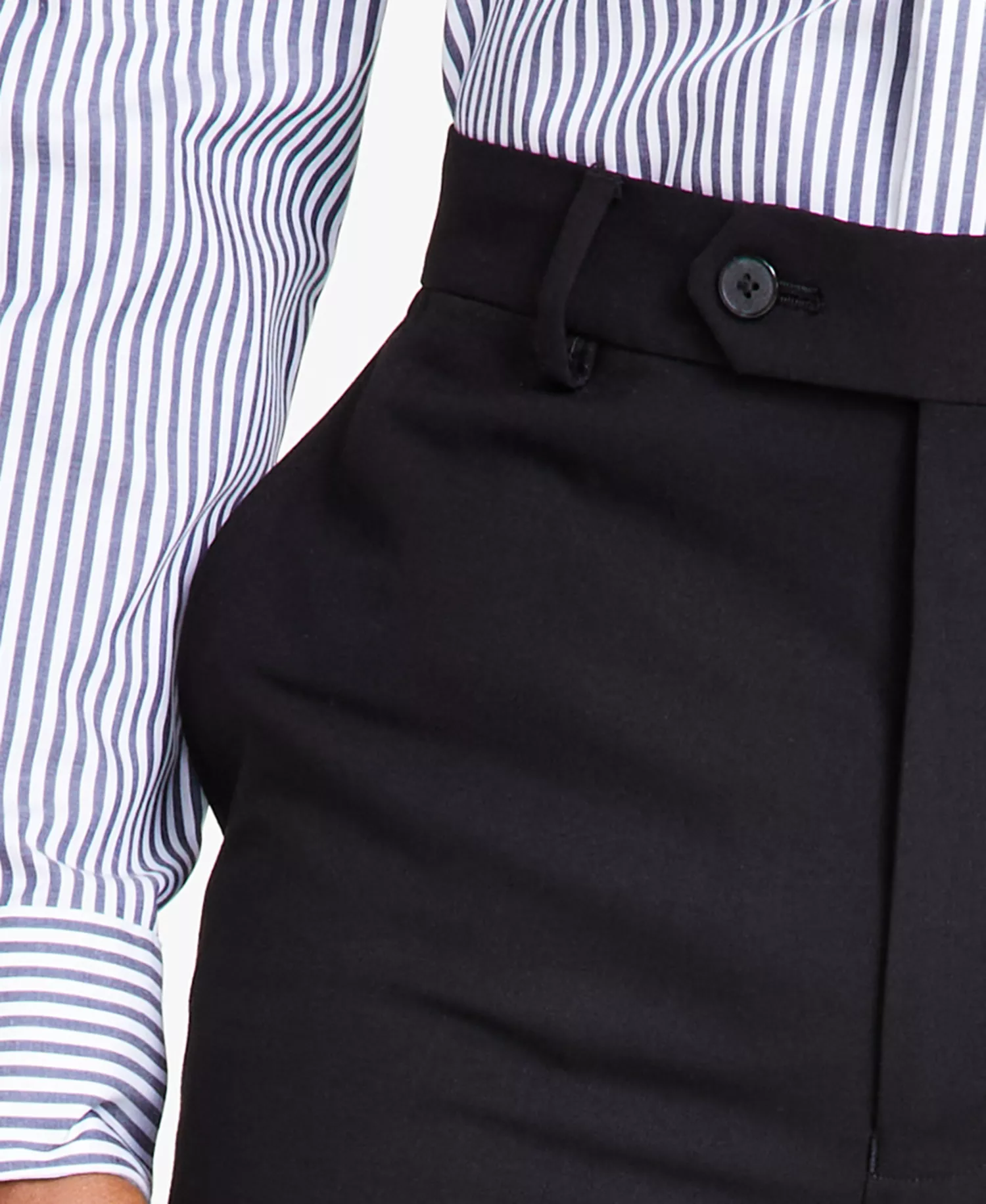 Men's Modern-Fit Bi-Stretch Suit - Black Solid - 36R