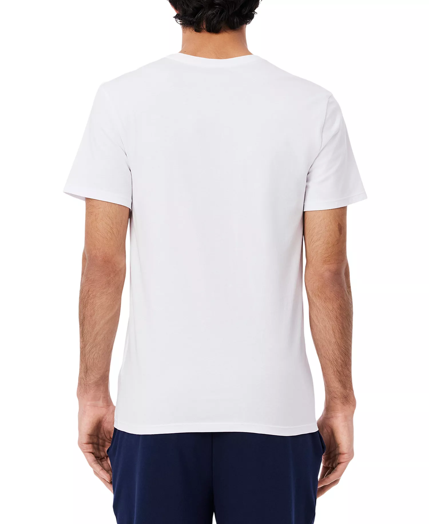 Men's 5-Pack Slim Fit V-Neck Cotton Undershirts - White - M