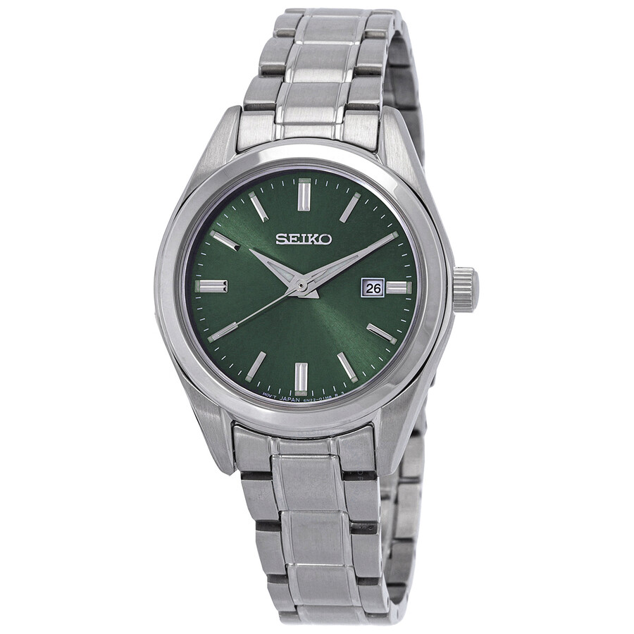 Seiko Essentials Quartz Green Dial Ladies Watch