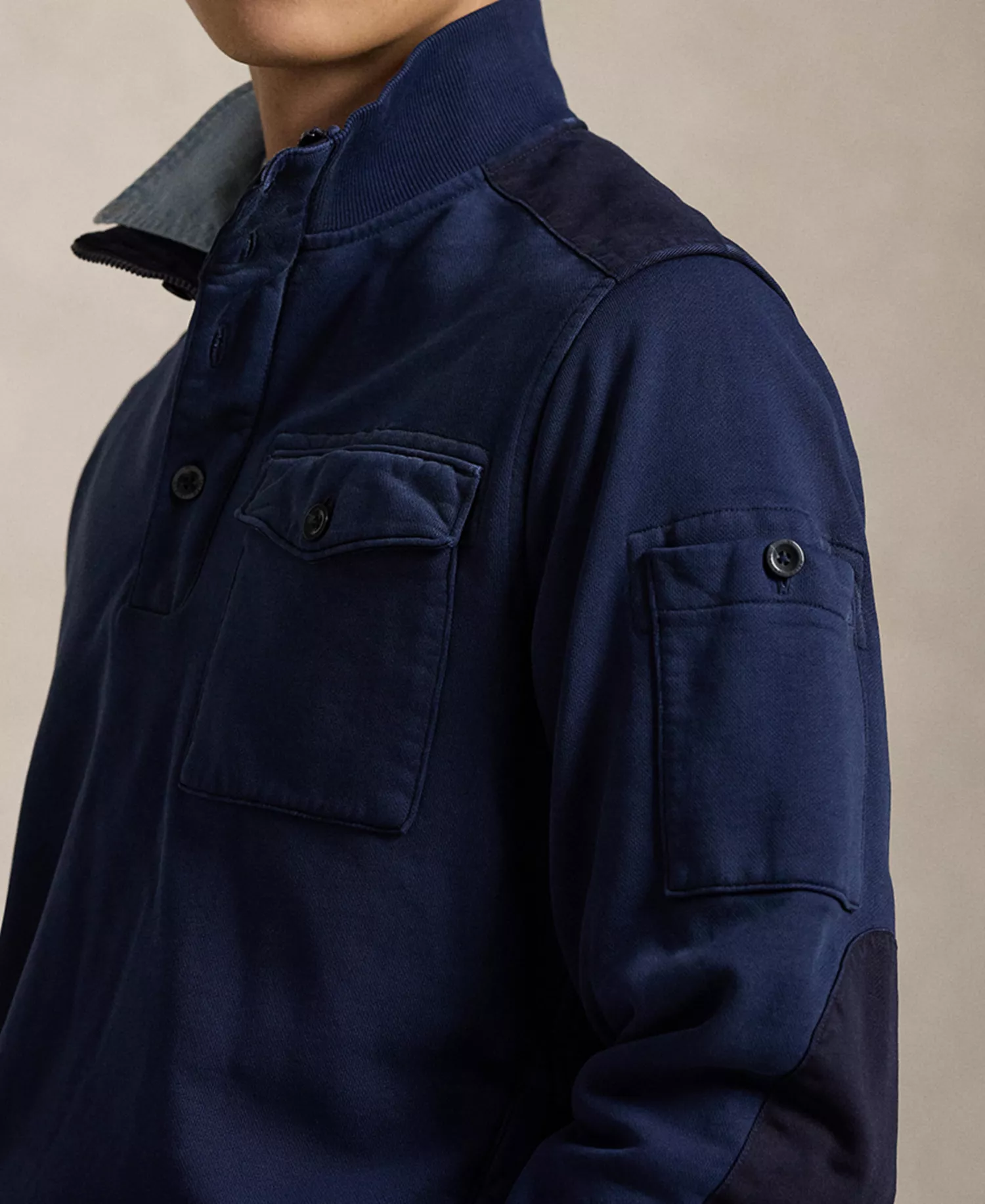 Men's Long-Sleeve Spectre Loopback Sweatshirt - Cruise Navy - L