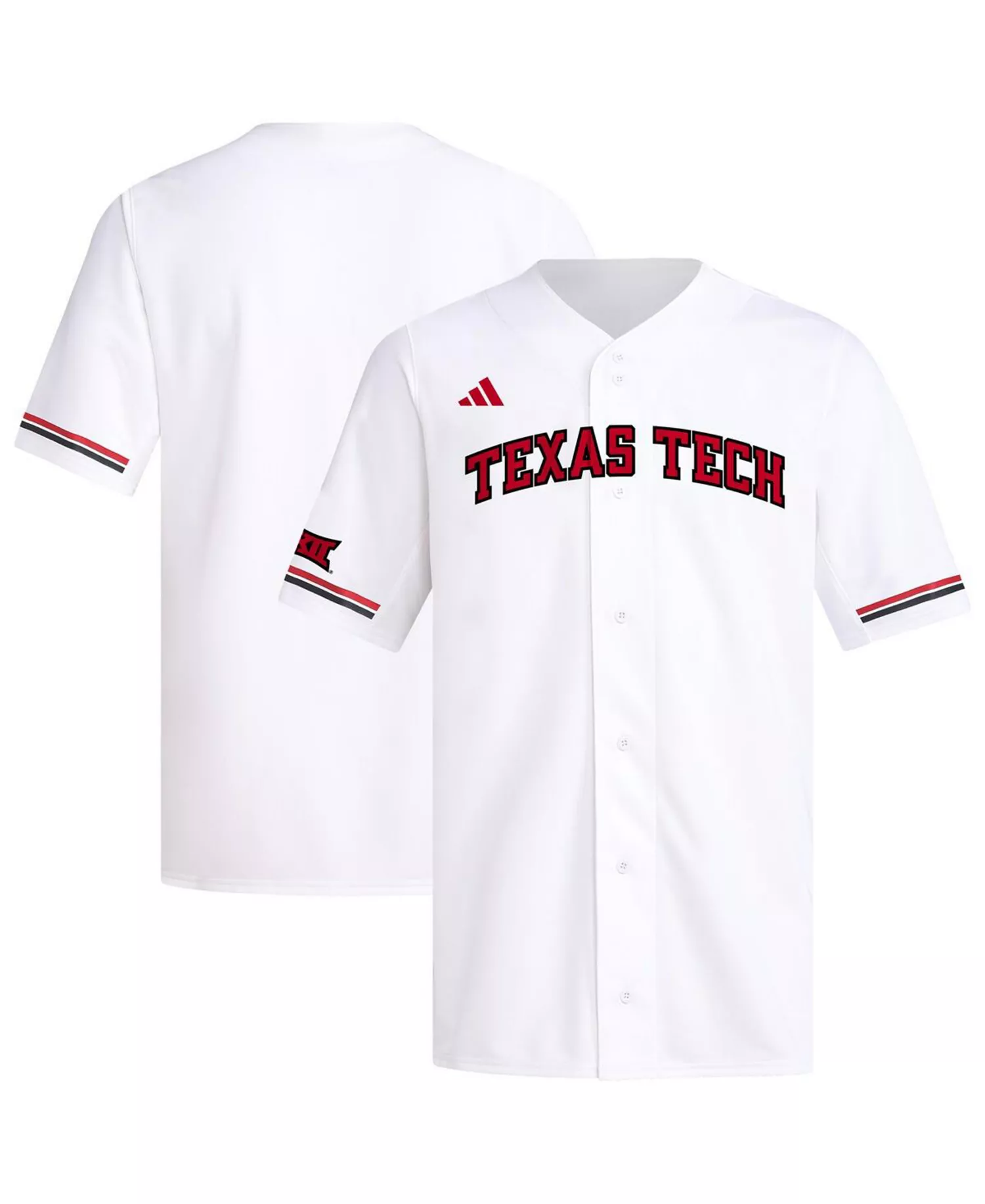 Men's White Texas Tech Red Raiders Replica Baseball Jersey - White - 2XL