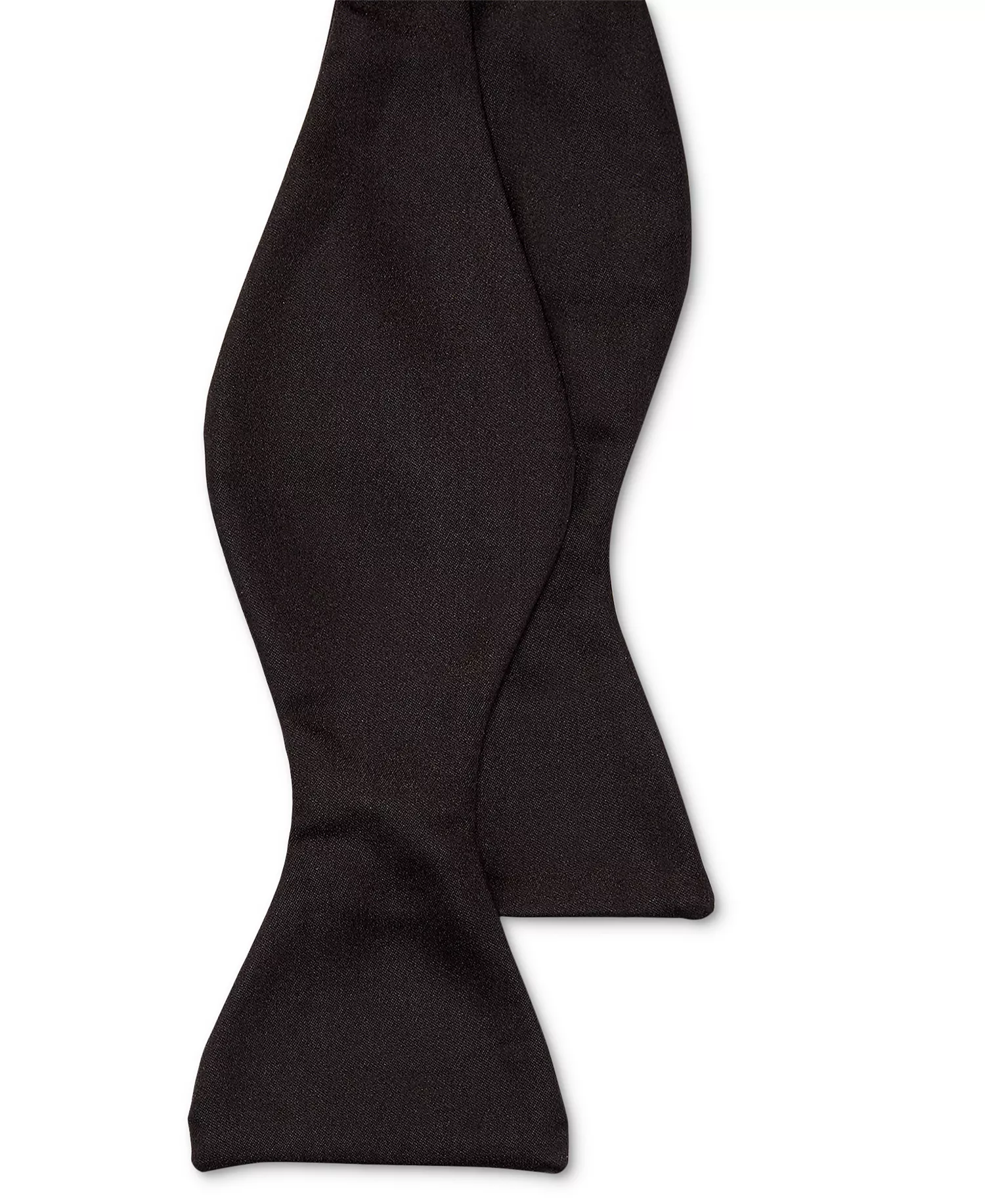 Men's Silk Satin Bow Tie - Black - No Size