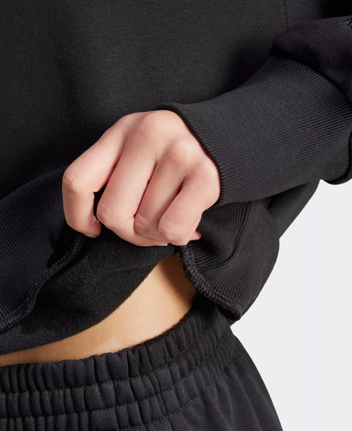 Women's All SZN Loose Fit Fleece Sweatshirt - Black - L