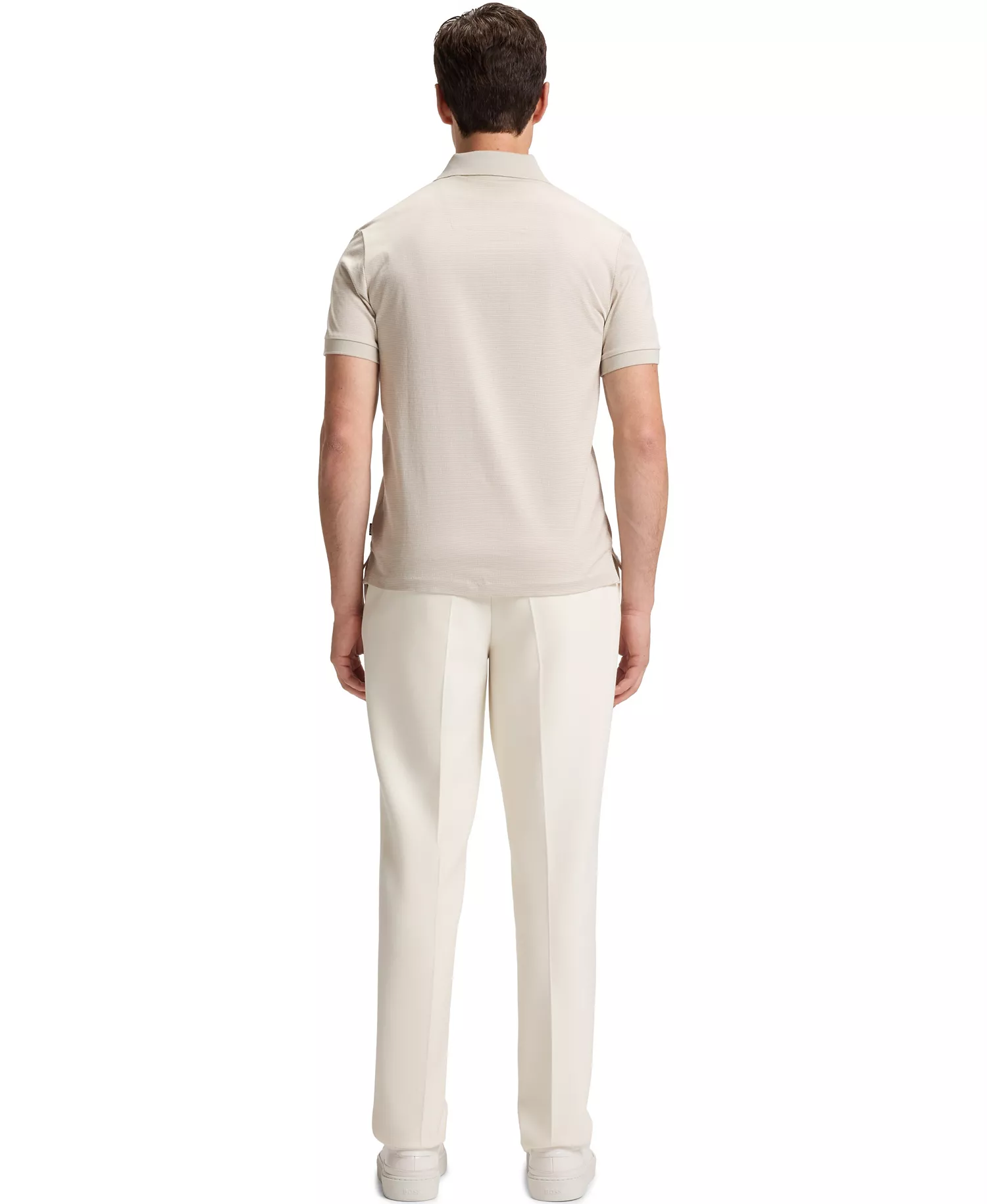 Men's Mercerized-Cotton Polo Shirt - Open White - 2XL