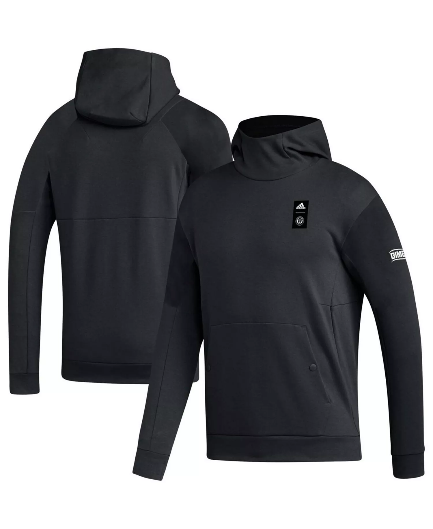 Men's Black Philadelphia Union 2023 Player Travel Pullover Hoodie - Black - S