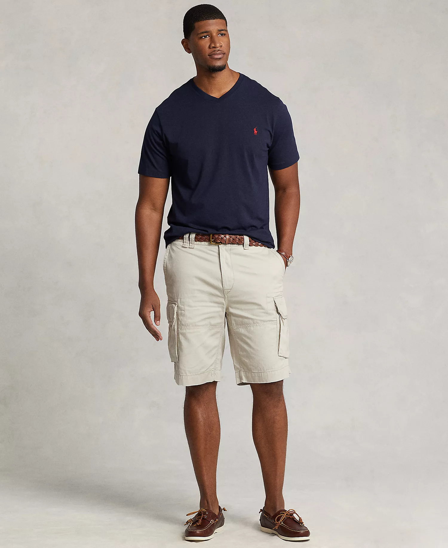 Men's Big & Tall Gellar Classic-Fit Twill Cargo Shorts - Classic Stone - 38T