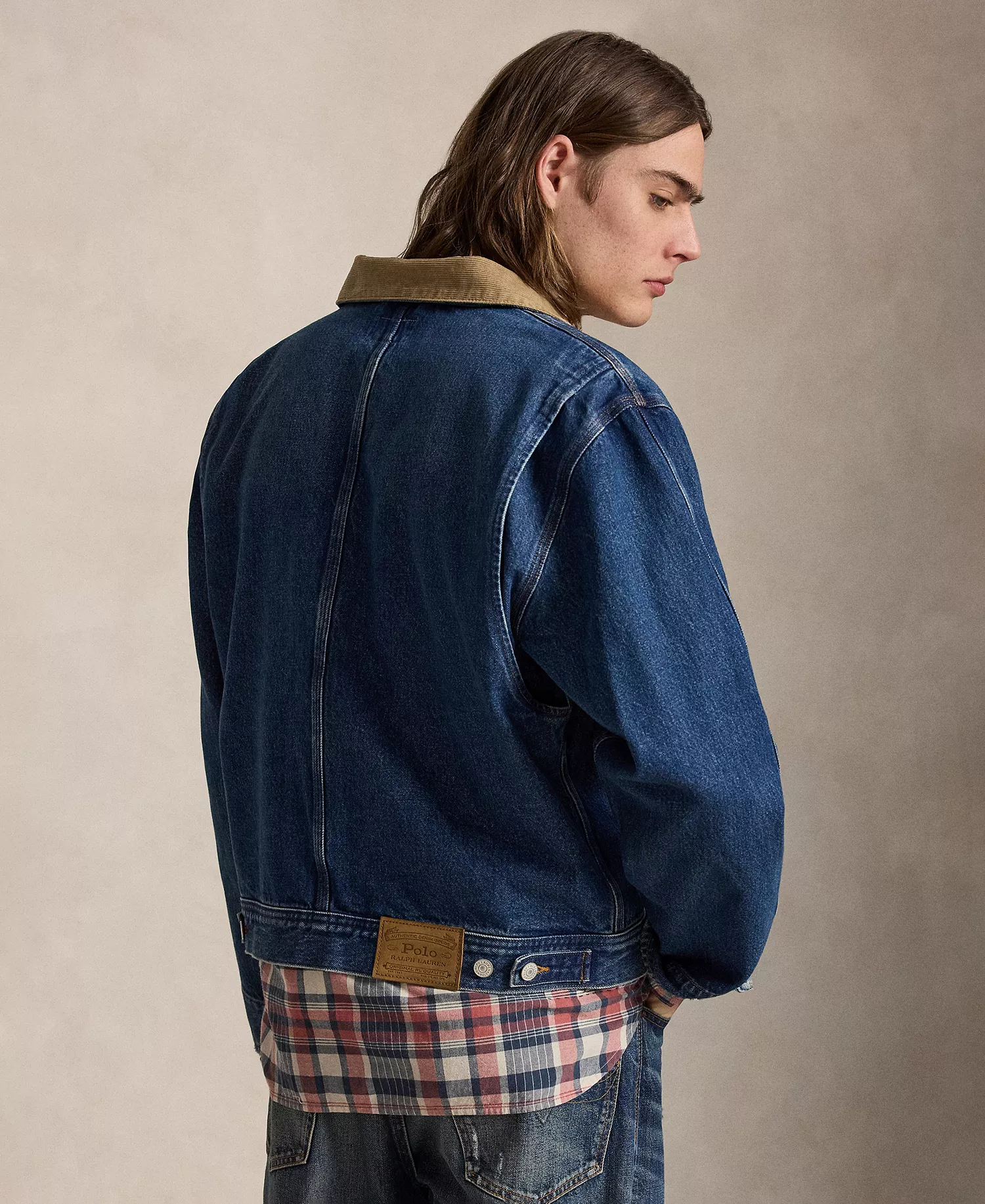 Men's Denim Jacket - Indigo - 2XL