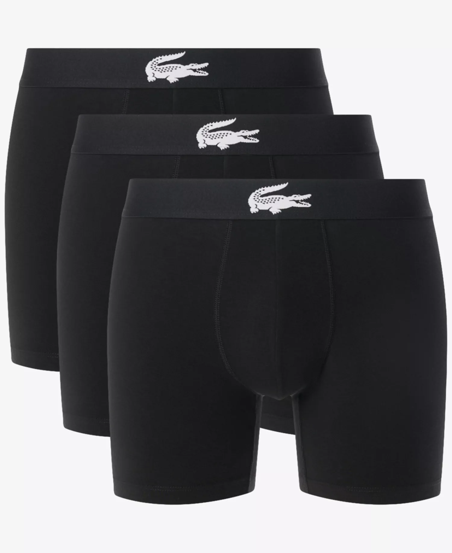 Men's Regular-Fit Boxer Briefs, 3-Pack - Black - L