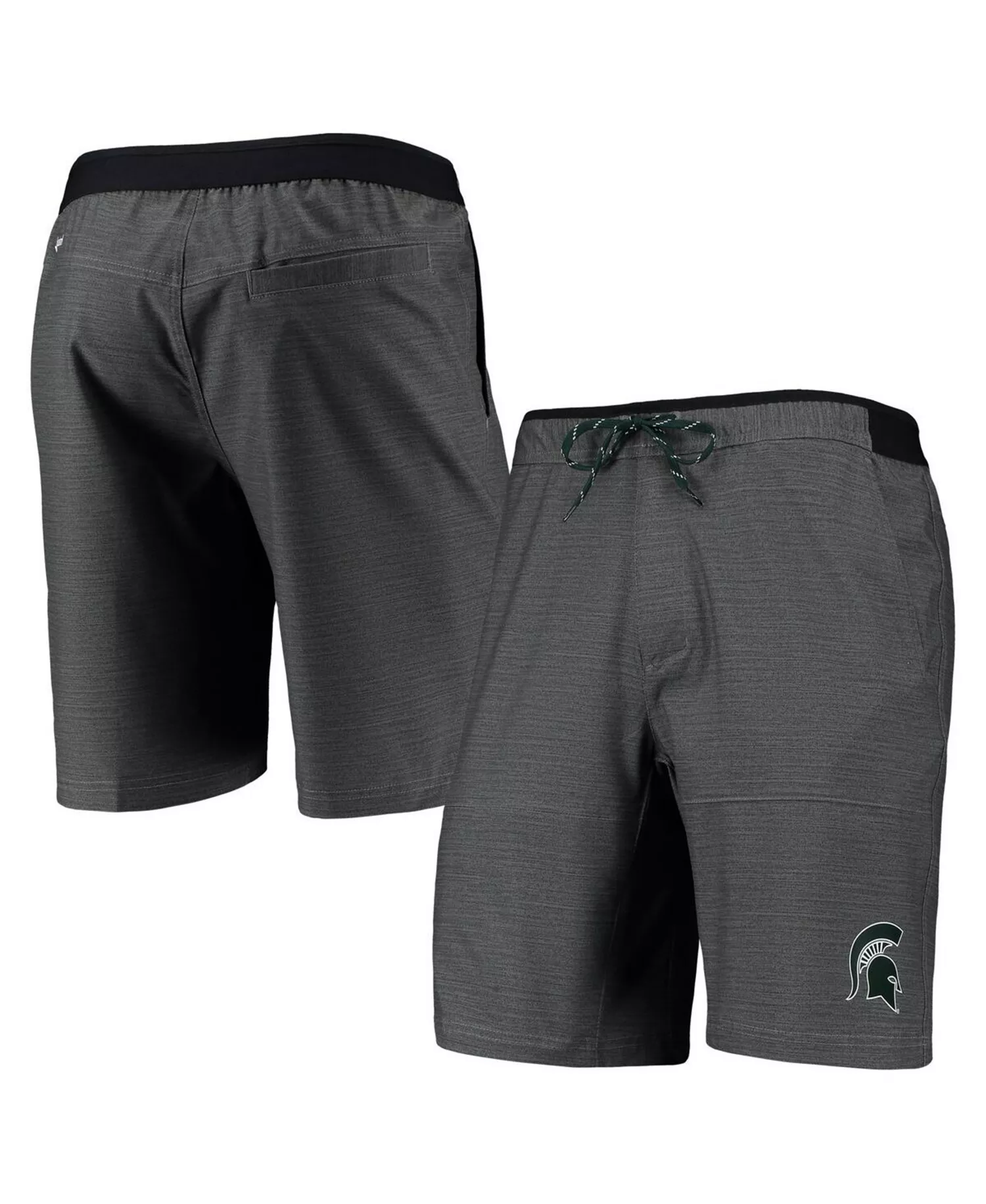 Men's Gray Michigan State Spartans Twisted Creek Omni-Shield Shorts - Gray - 2XL