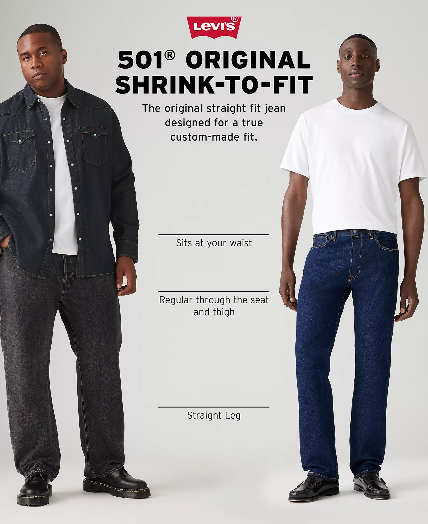 Premium Men's 501 Regular-Fit Jeans - Night hawk - 30 - 30