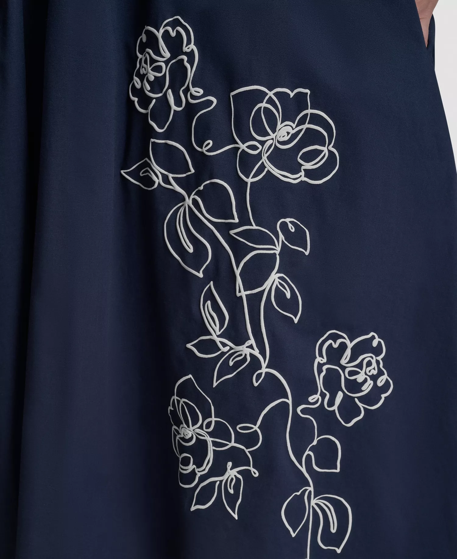 Women's Cap-Sleeve Jewel Neck Keyhole Midi Dress - Indigo - 10