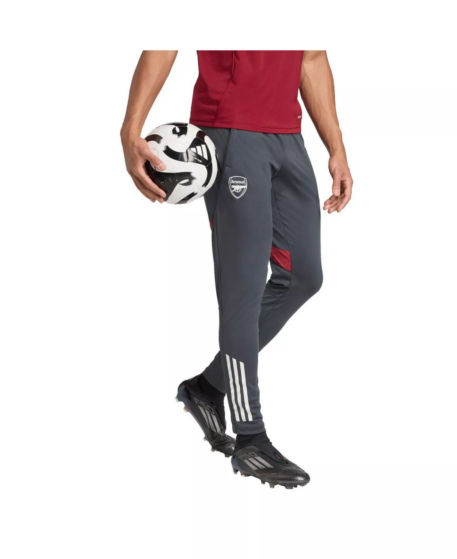Men's Gray Arsenal 2025/26 AEROREADY Training Pants - Gray - 2XL