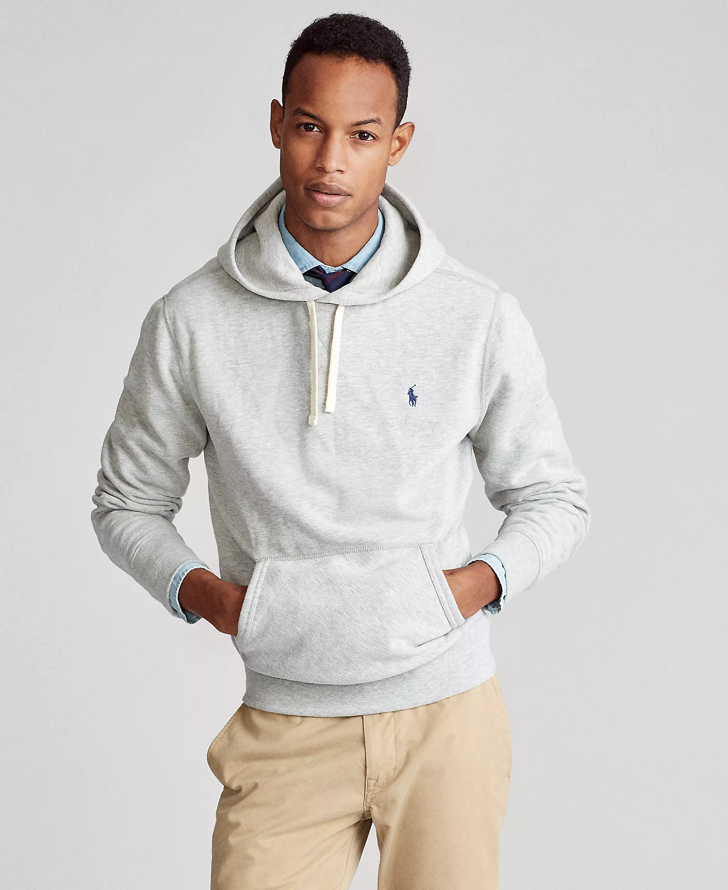Men's Fleece Hoodie - Andover Heather - 2XL