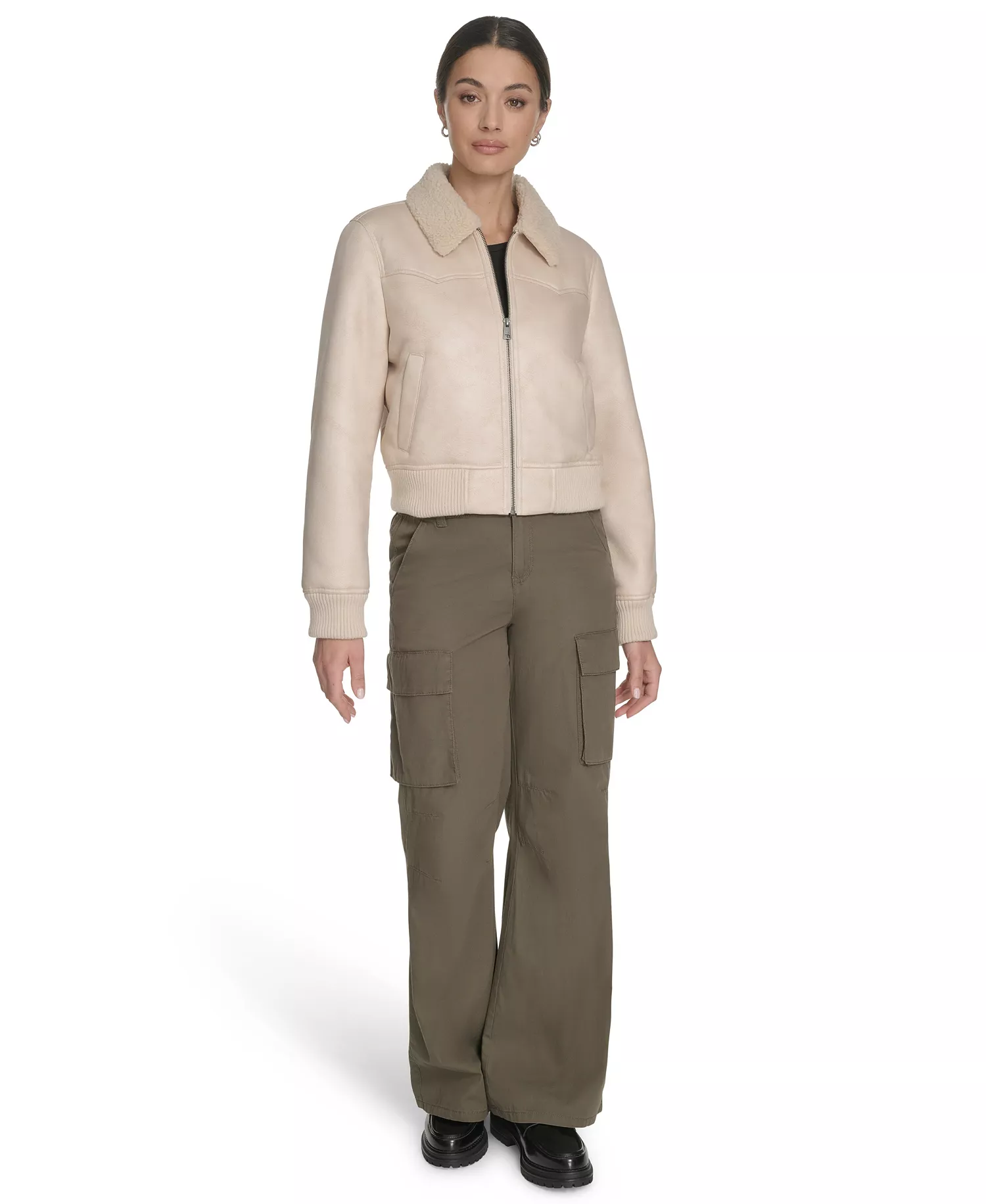 Women's Long Sleeve Western Jacket - Almond Milk - L