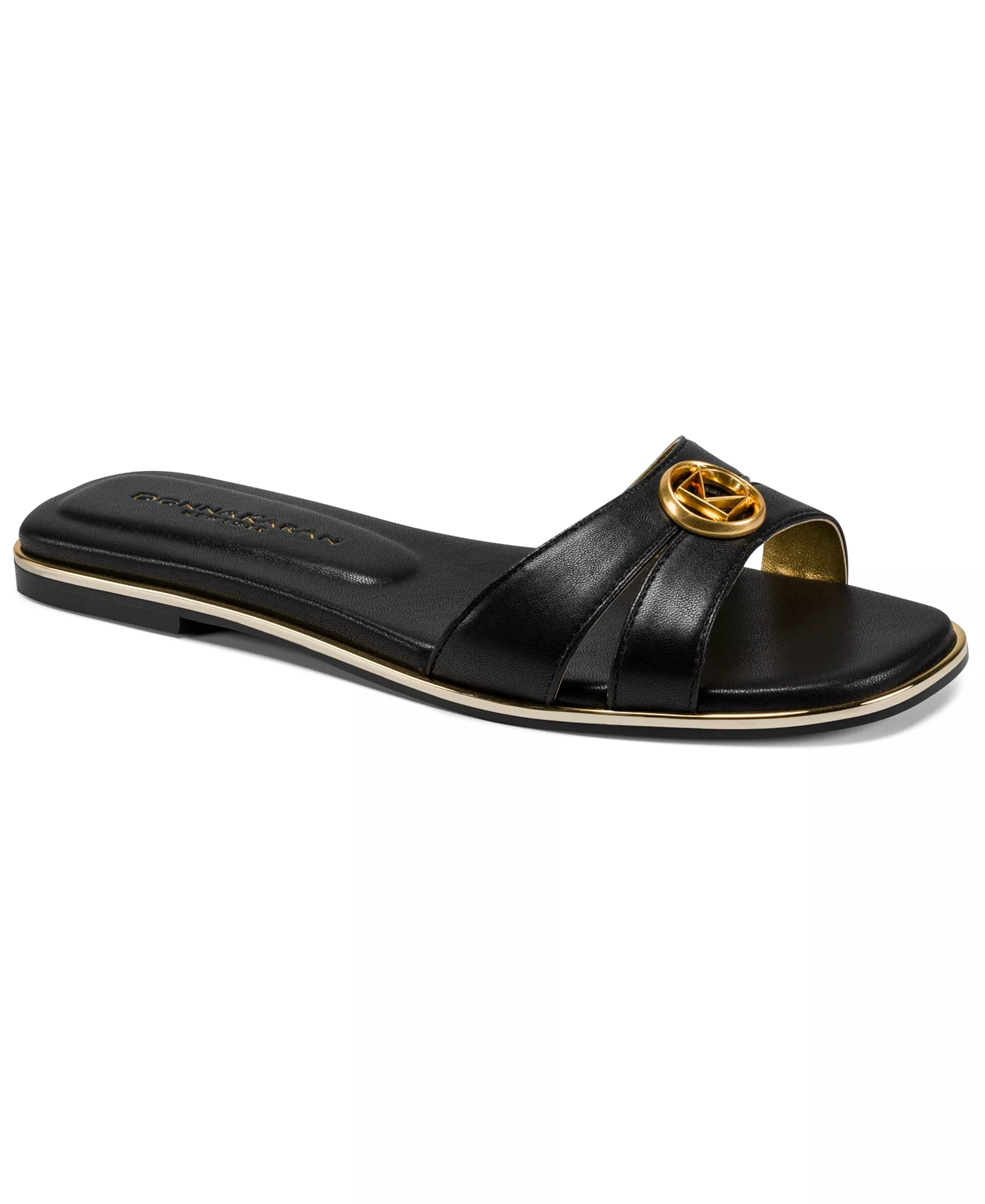 Women's Halo Slip-On Flat Sandals - Black - 10