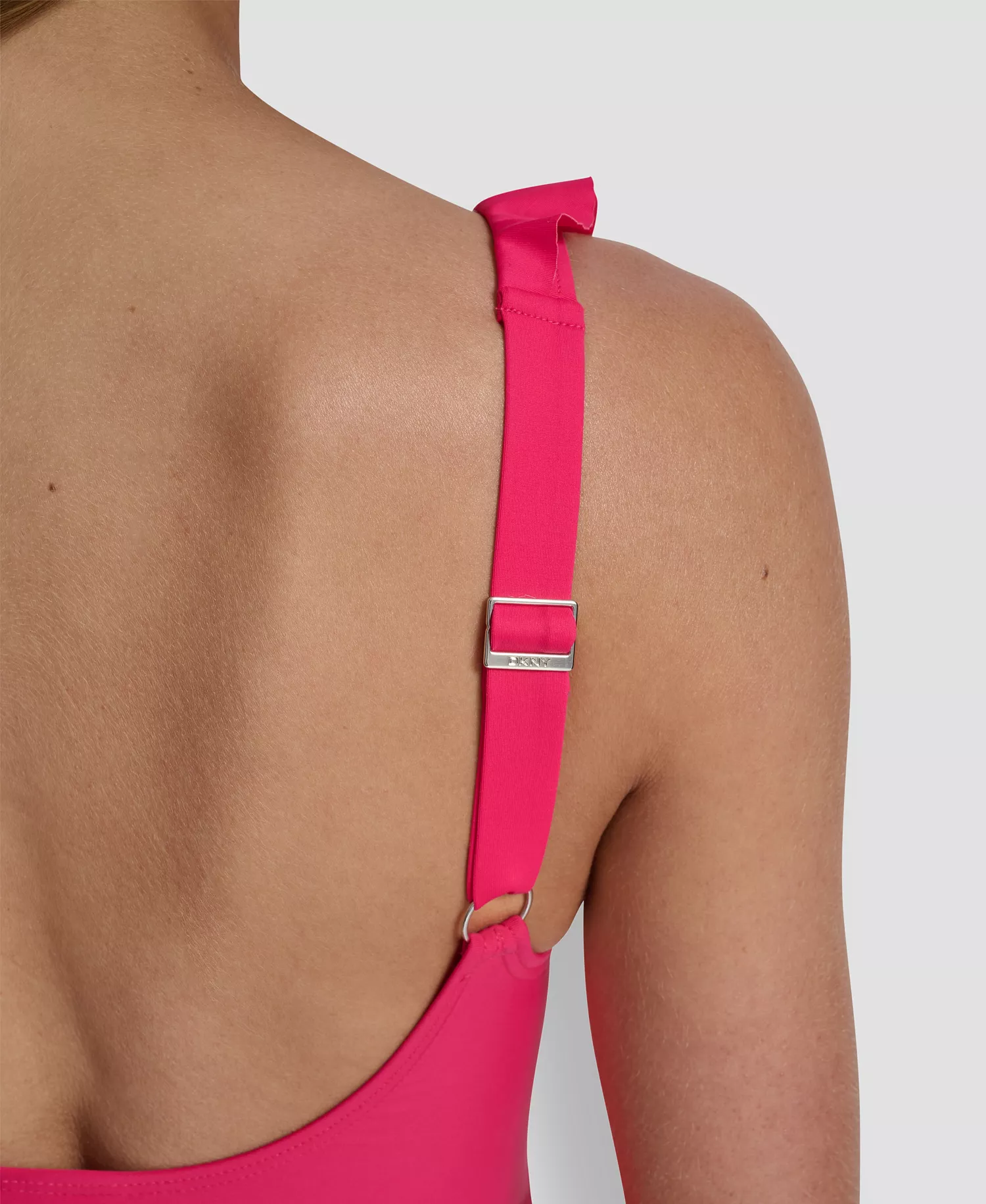 Ruffle Plunge Underwire Tummy Control One-Piece Swimsuit, Created for Macy's - Amalfi Pink - L