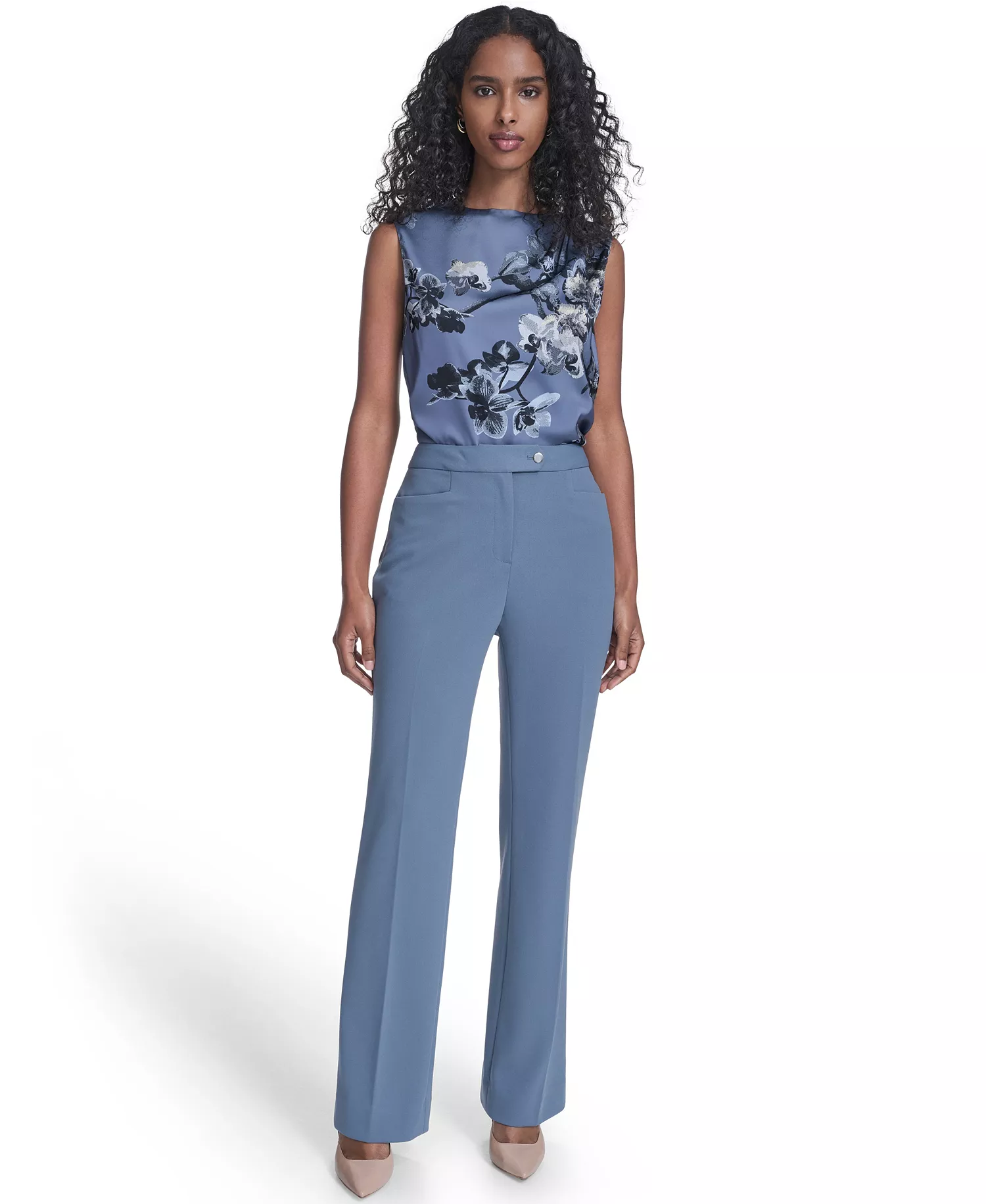 Petite Full Length Straight Pants - Flint - 10P