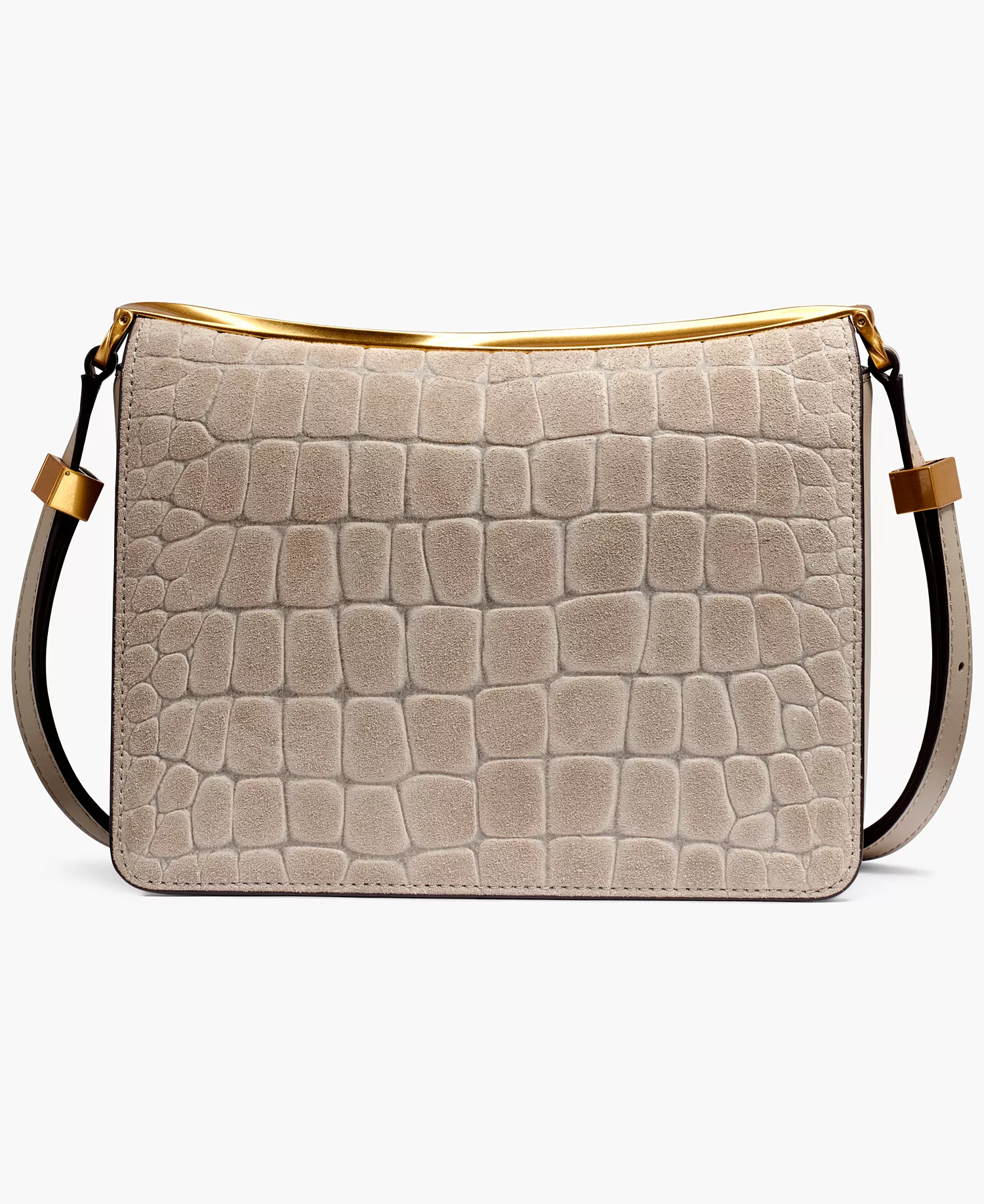 Jericho Croco Suede Small Shoulder Bag - Moth - ONE SIZE