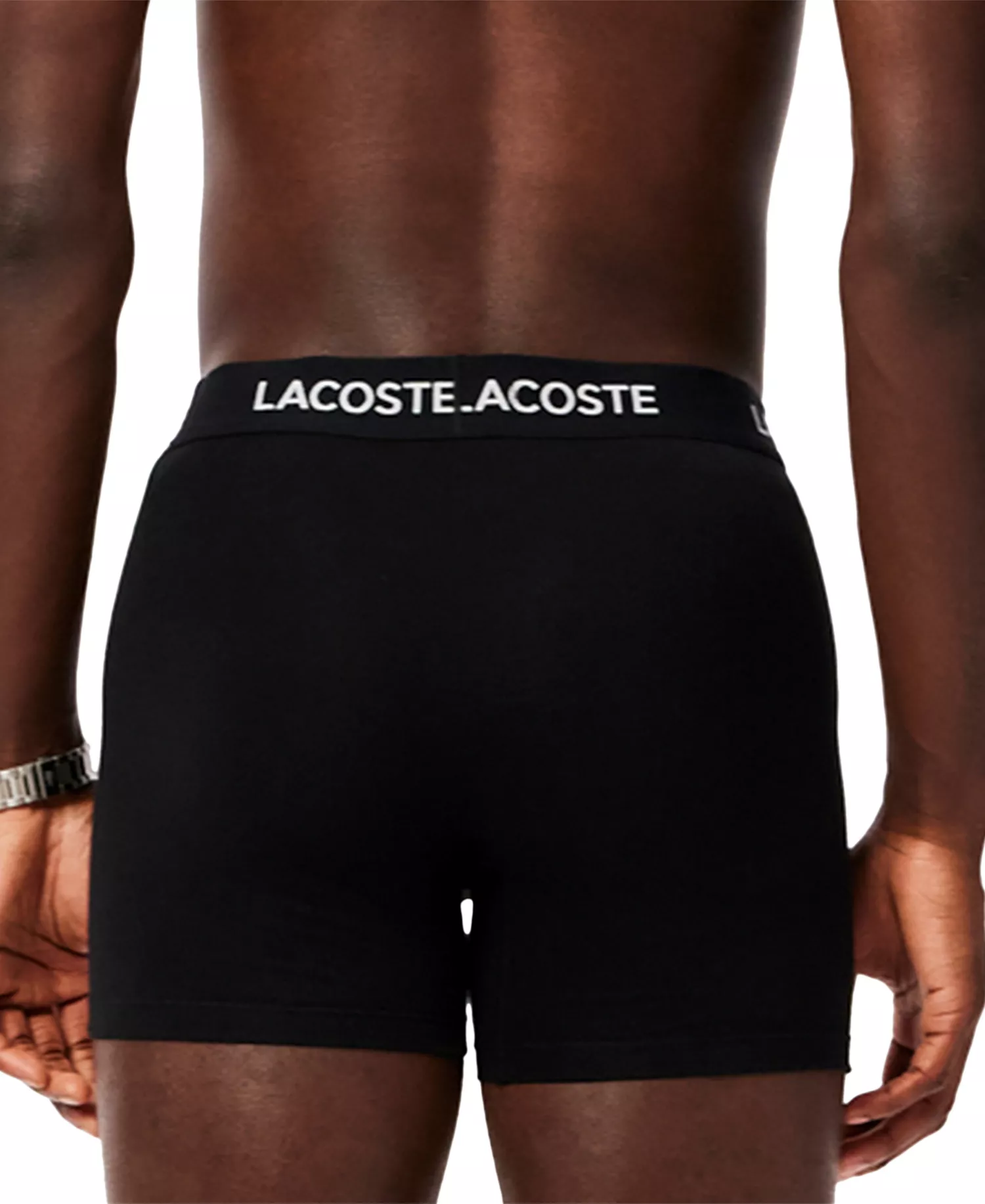 Men's 5- Pack Cotton Stretch Boxer Briefs - Black - L