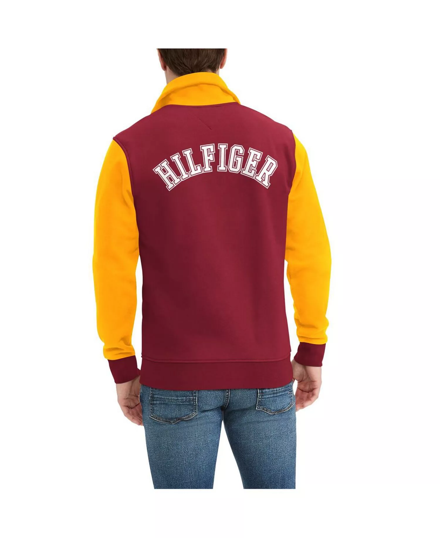 Men's Burgundy, Gold Washington Commanders Aiden Quarter-Zip Top - Burgundy, Gold - 2XL