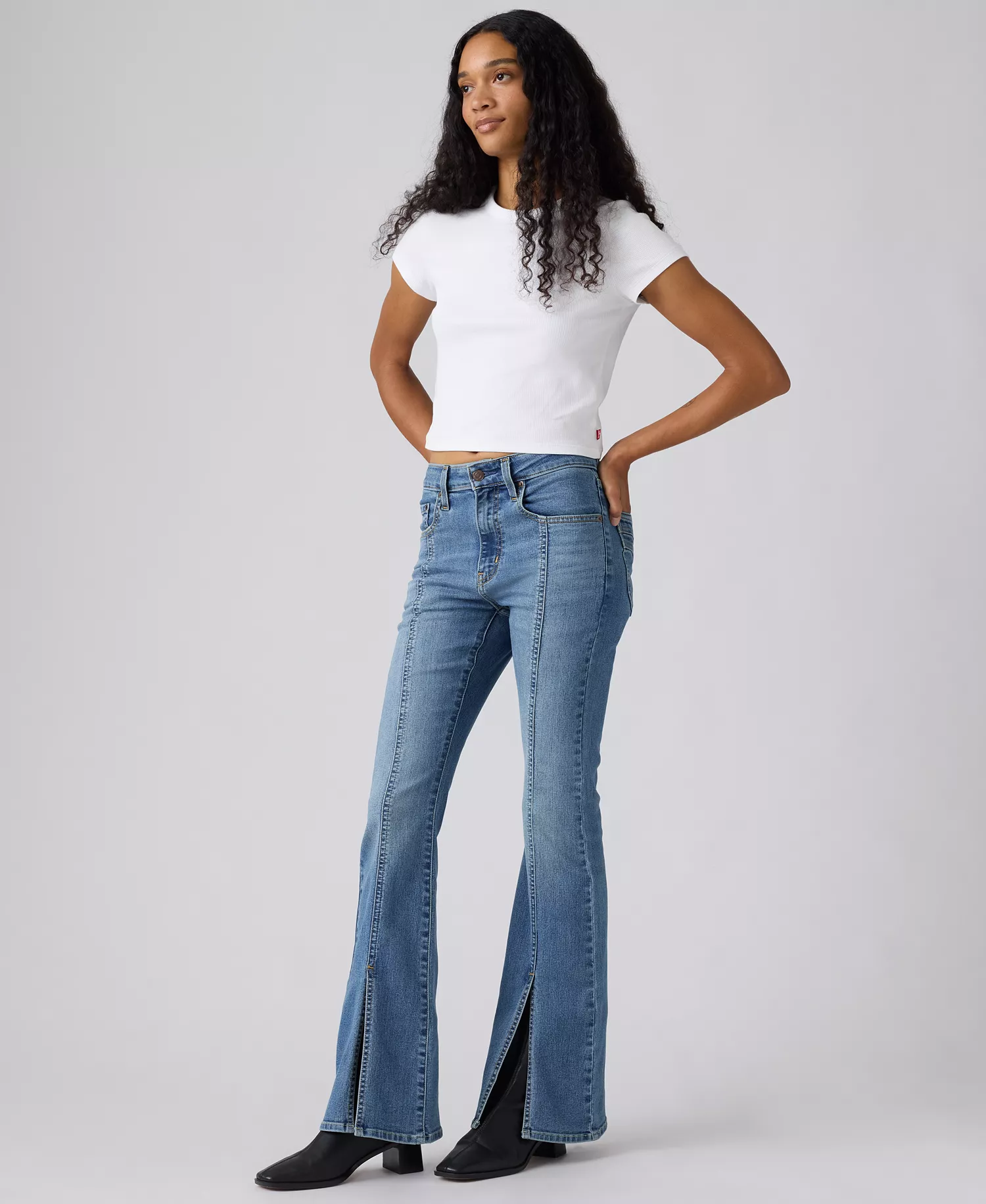 Women's 726 Split-Hem Flare Jeans - Camp Denim - 24