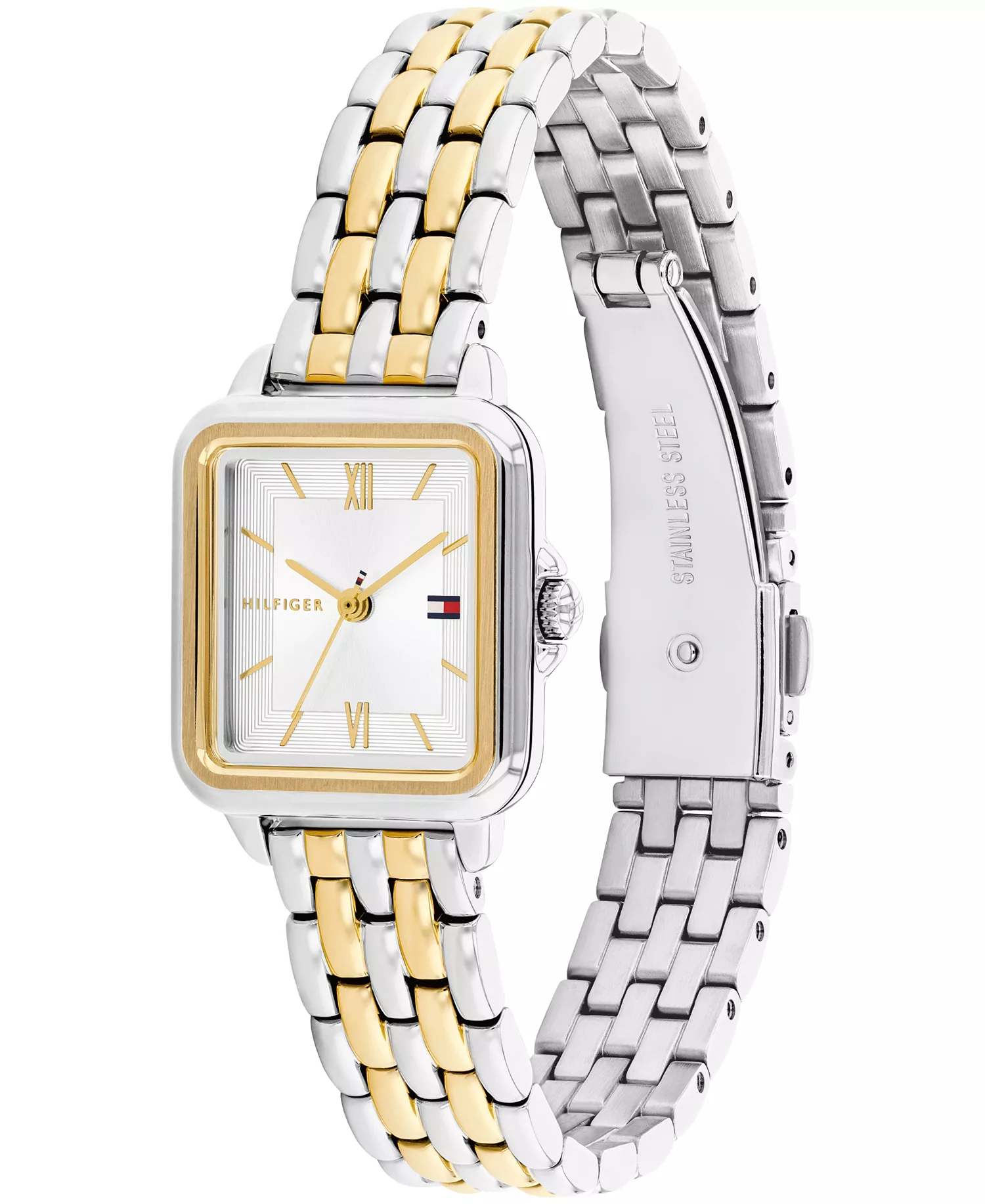 Women's Quartz Two Tone Stainless Steel Bracelet Watch, 22.5mm - Two Tone - 22.5