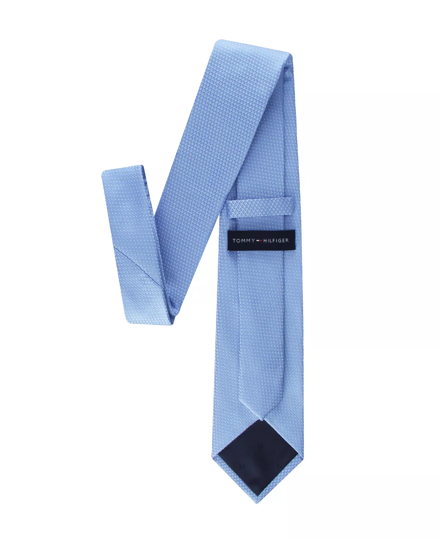 Men's Claudia Geometric Motif Pattern Tie - Light Blue - ONE SIZE