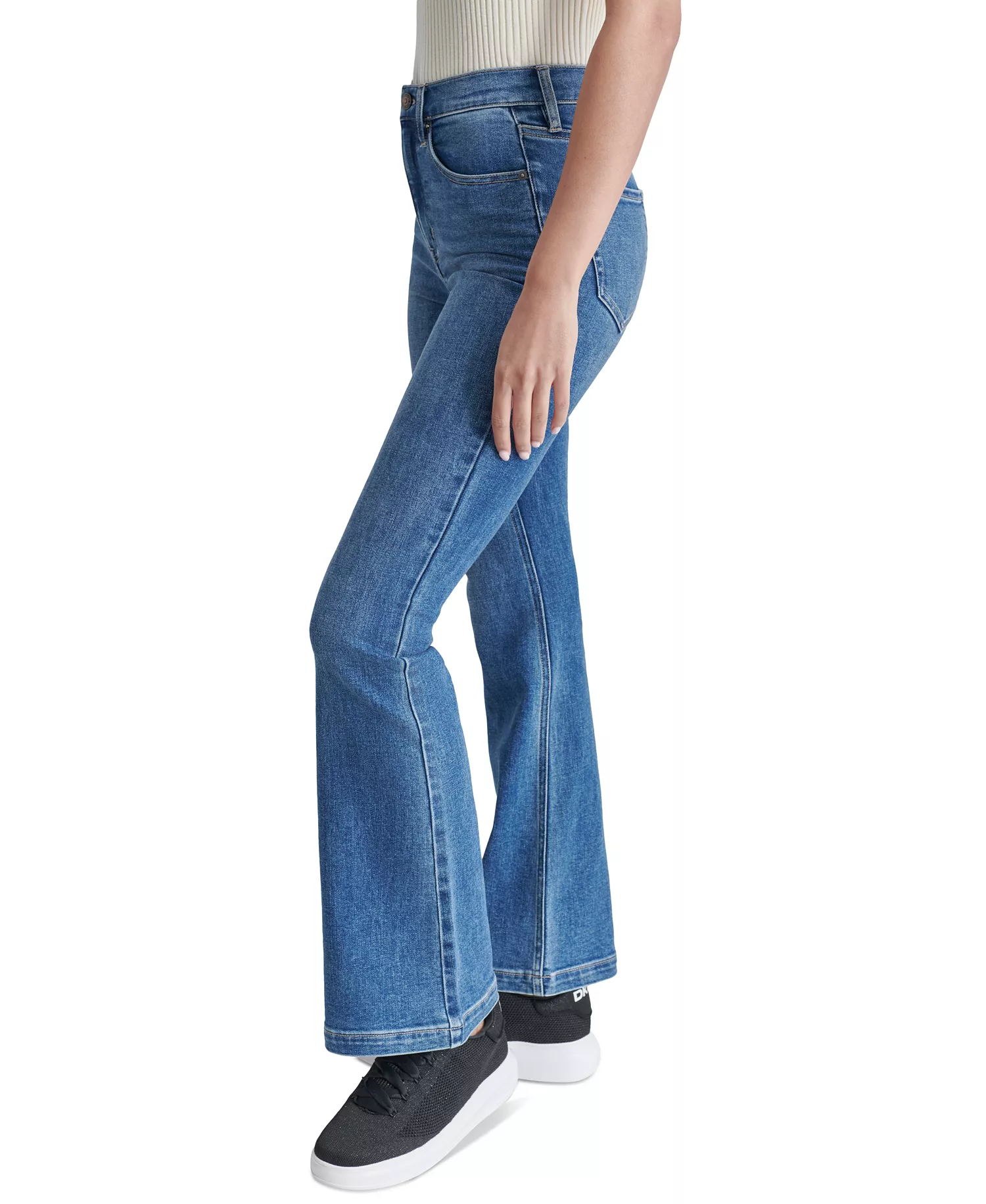 Petite Williamsburg High-Rise Flare-Leg Jeans - Dekalb Wash - 25P